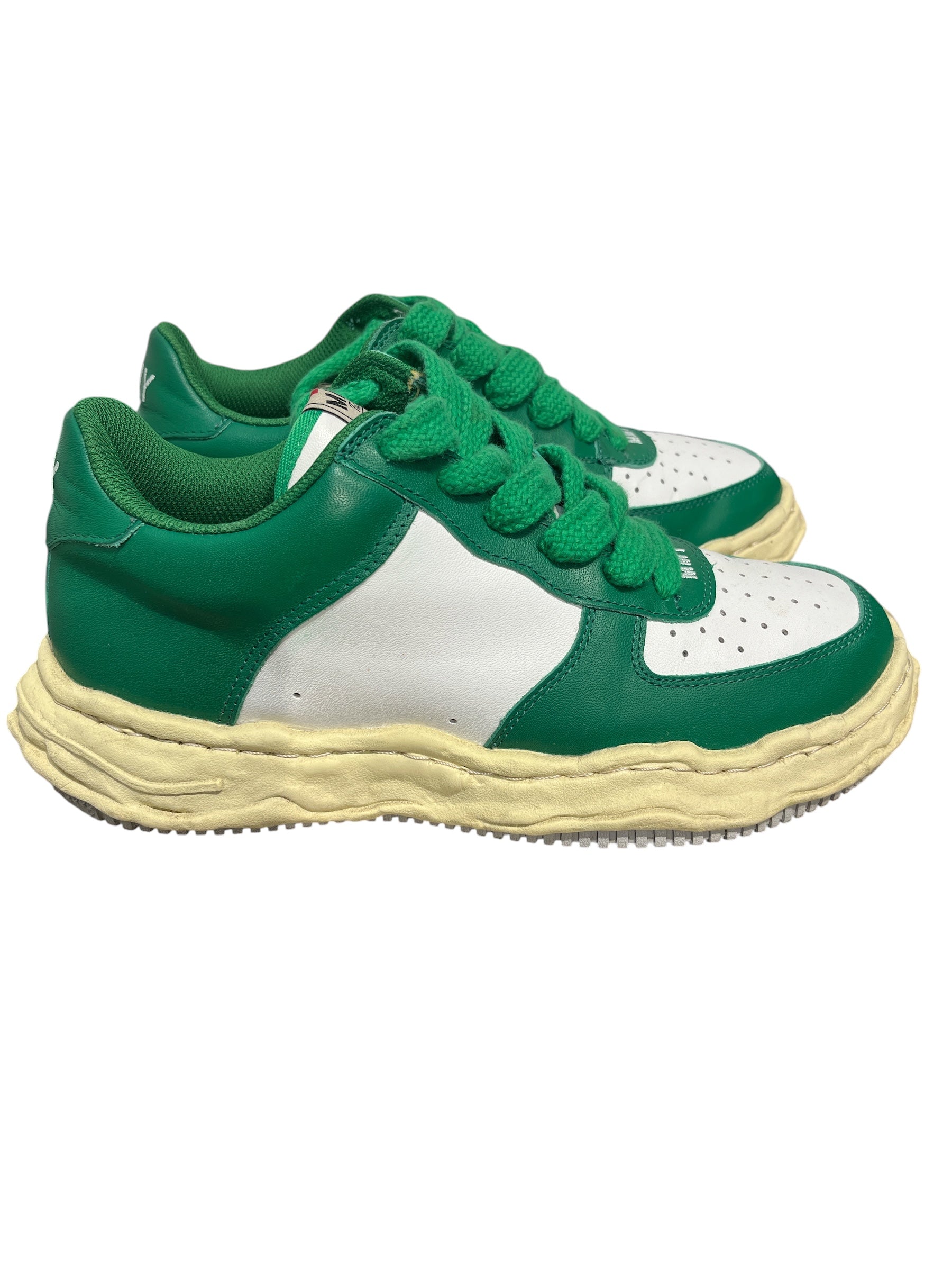 MIHARA YASUHIRO/Low-Sneakers/EU 44/Leather/GRN/MMY WAYNE GREEN SNEAKER view 2