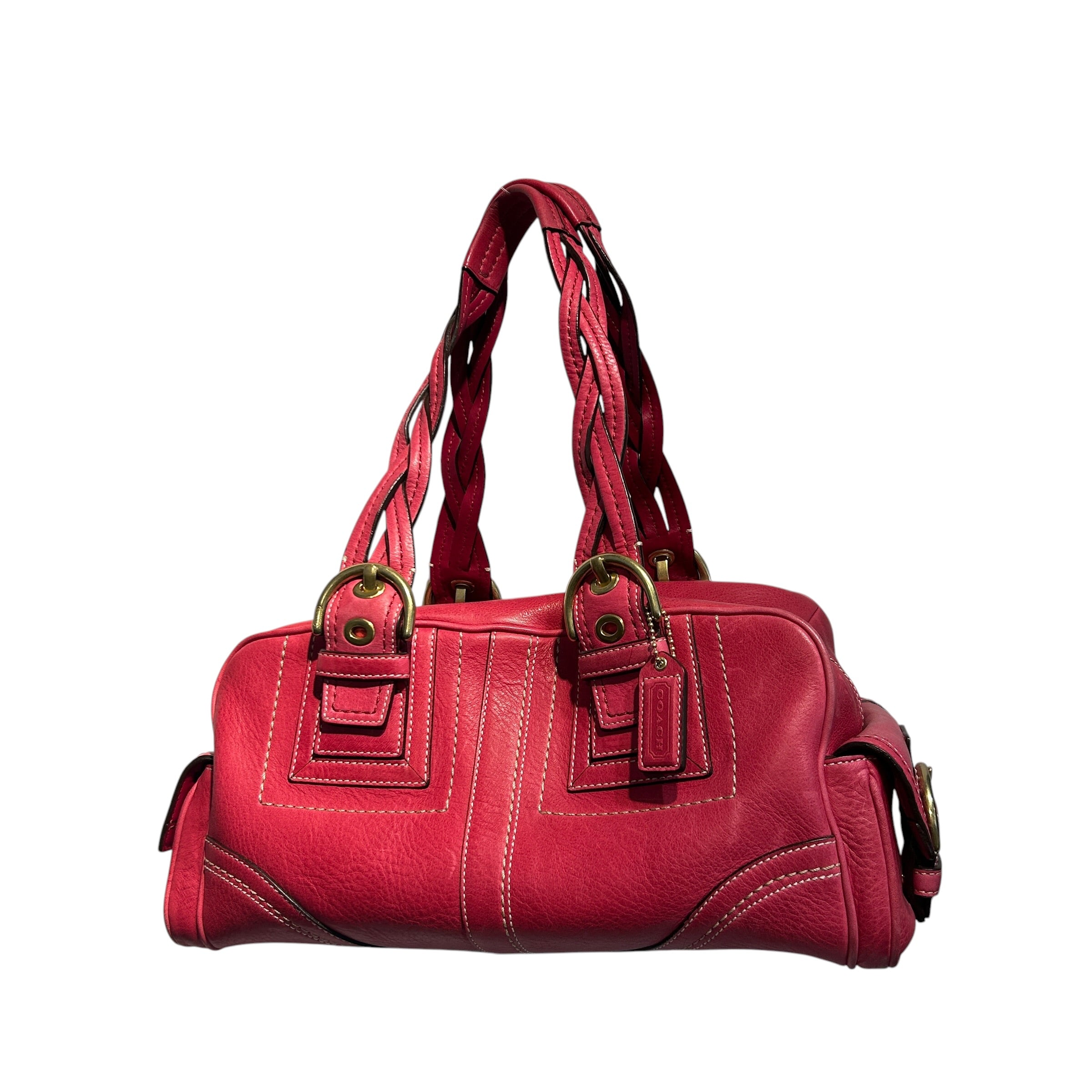 COACH/Hand Bag/Leather/RED/SOHO MIA SATCHEL view 2