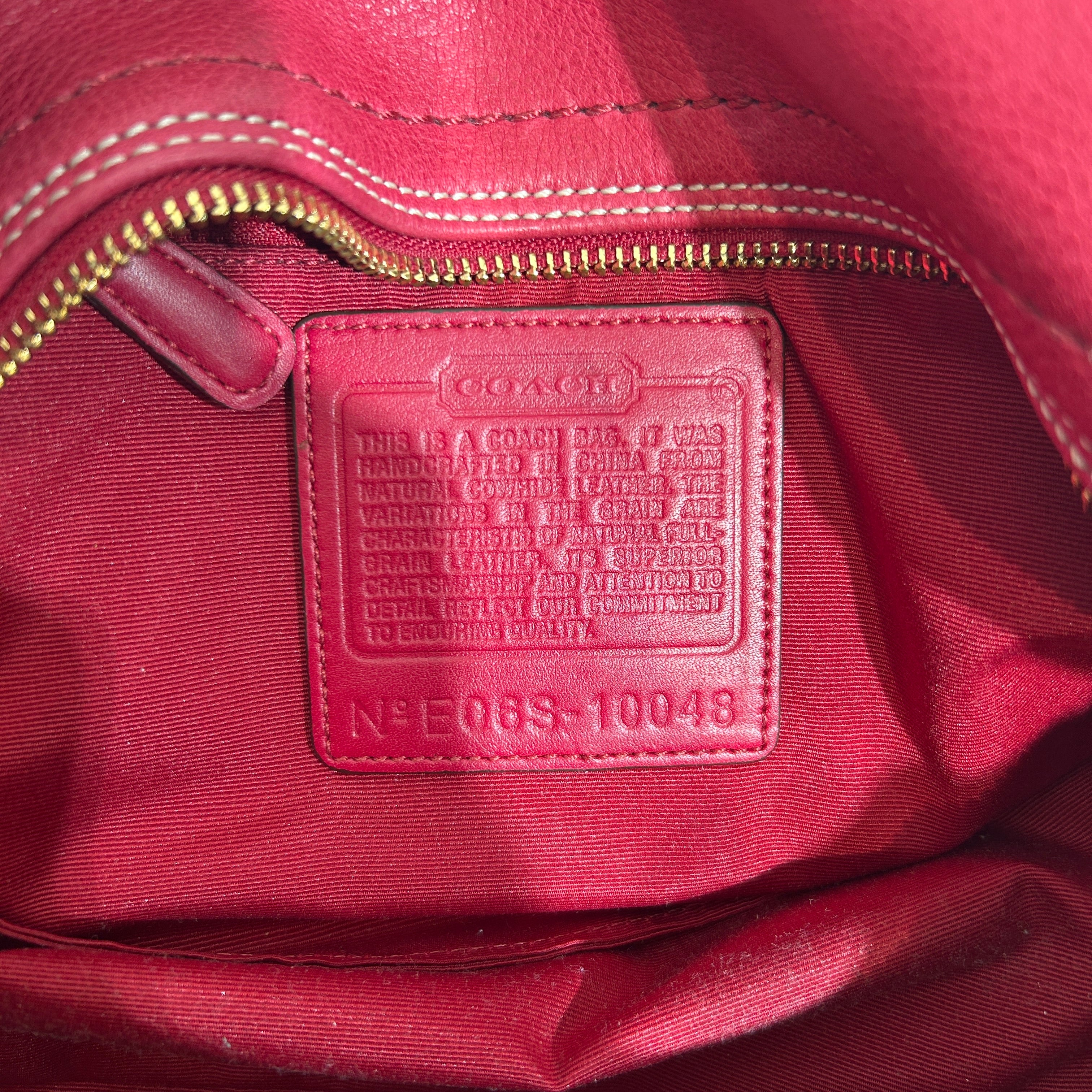 COACH/Hand Bag/Leather/RED/SOHO MIA SATCHEL view 5