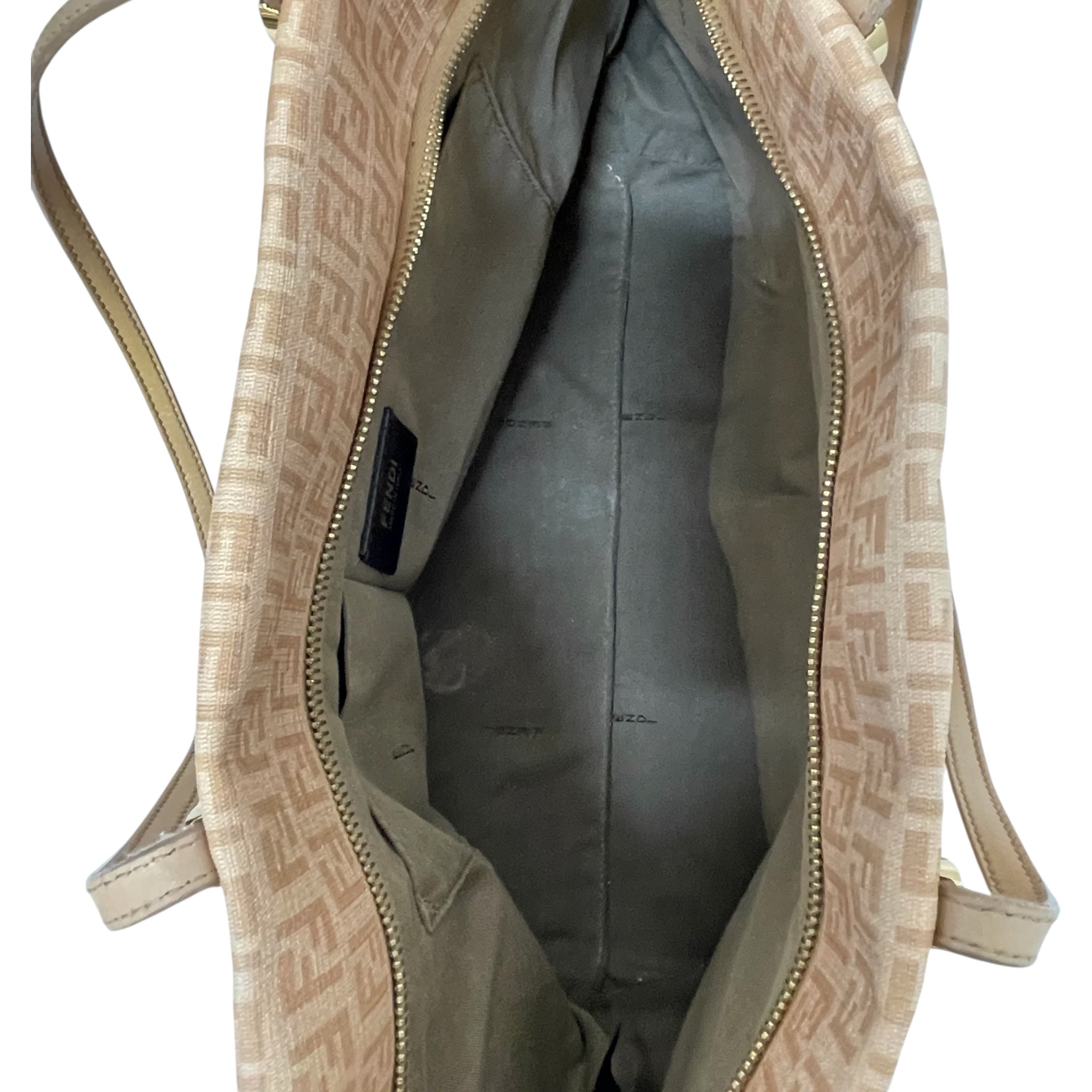 FENDI/Tote Bag/Monogram/Leather/BEG/ZUCCHINO TOTE ROLLED LIP view 5