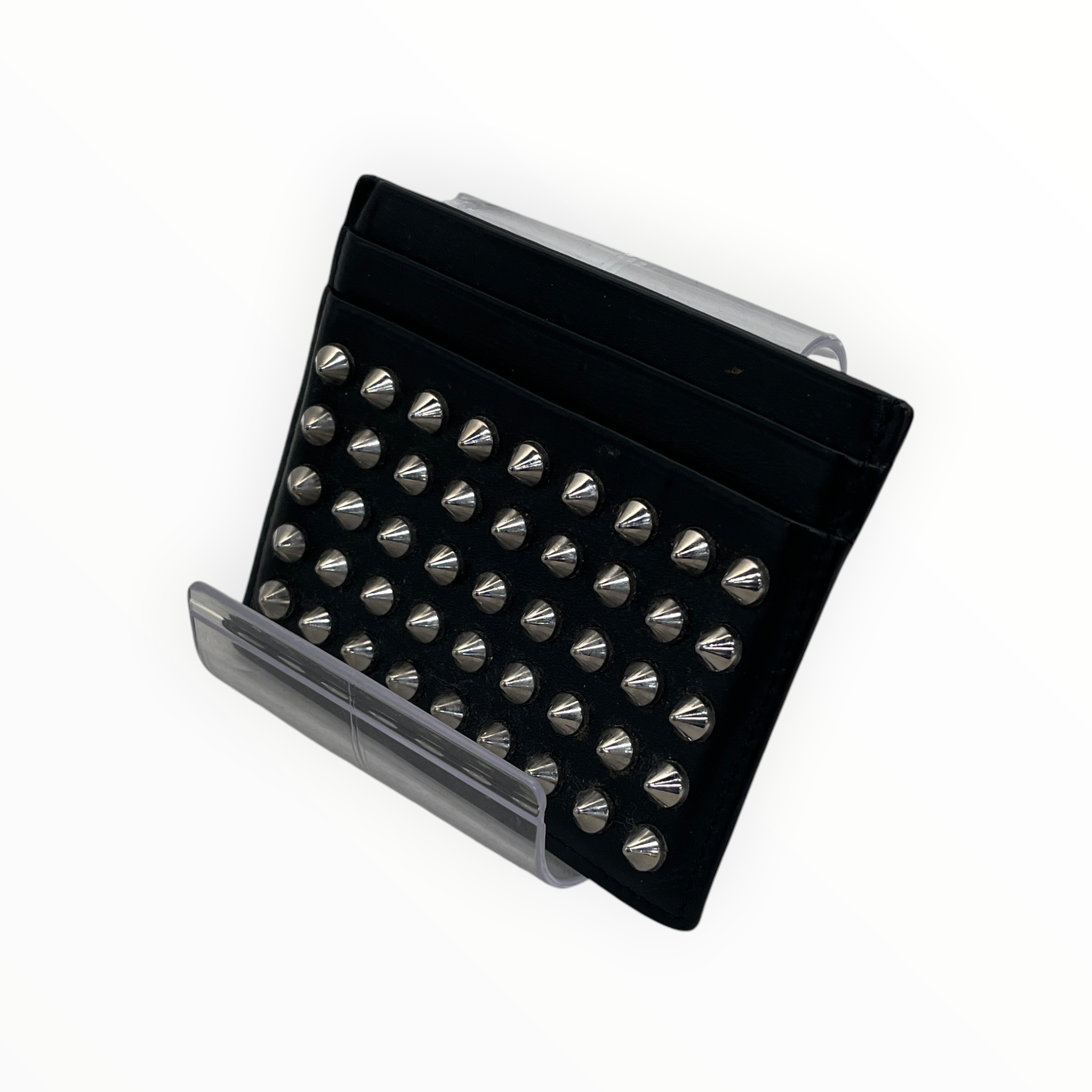 Christian Louboutin/Wallet/Leather/BLK/M's/kios spike view 1