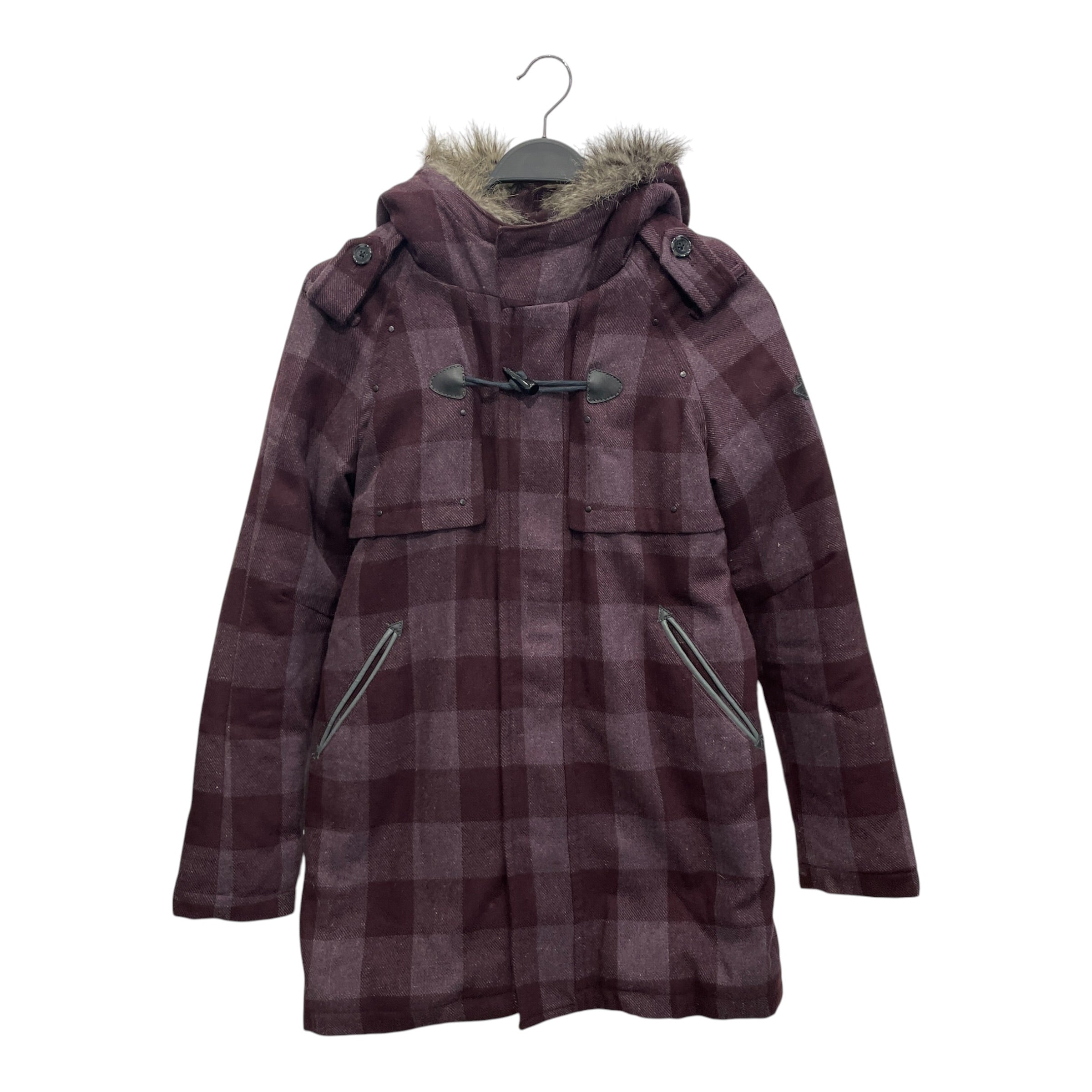 DIESEL/Jacket/S/Plaid/Cotton/PPL/FUR-LINES ZIP HOOD view 1
