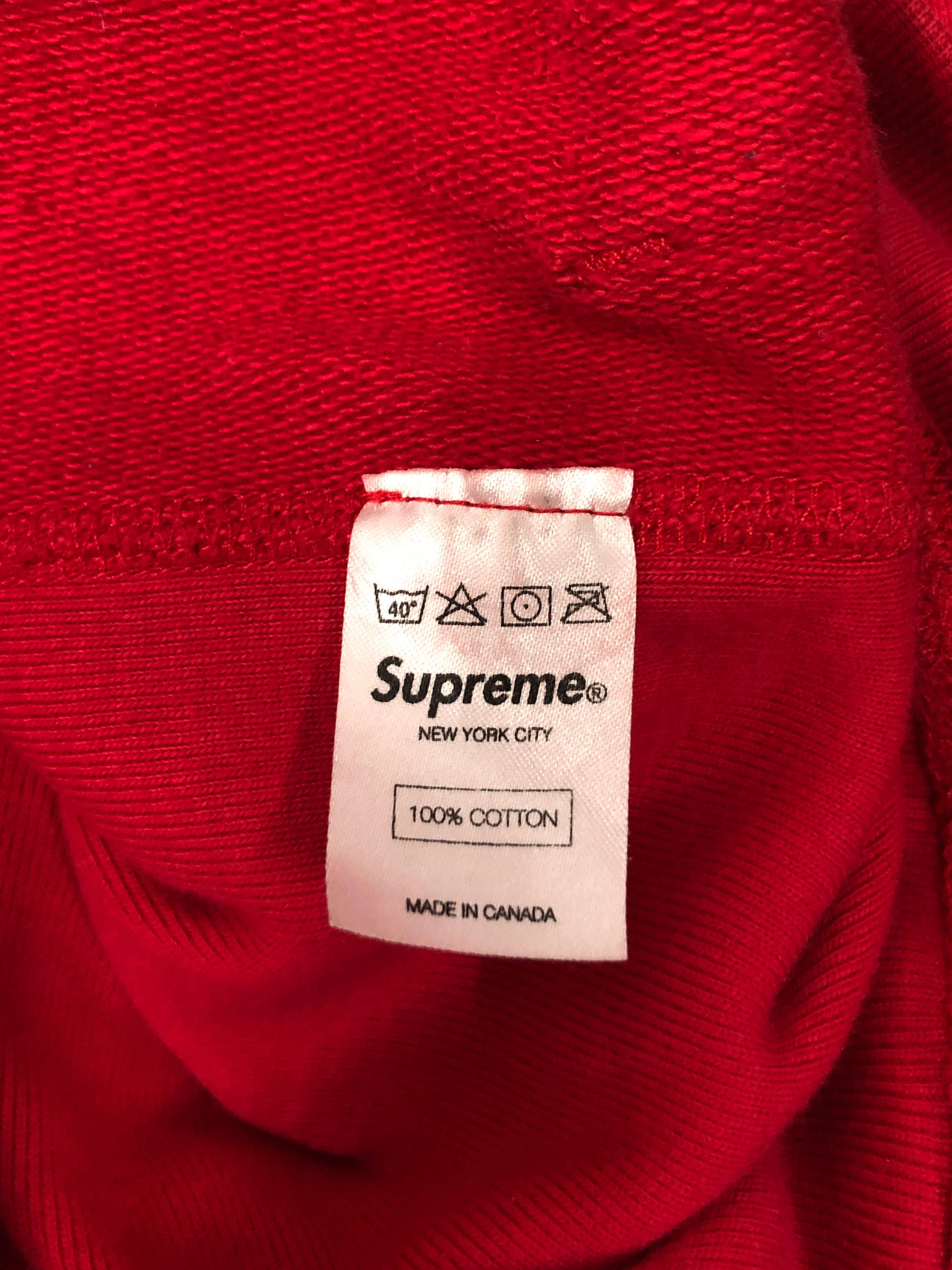 Supreme/Hoodie/M/Graphic/Cotton/RED/gold platinum box logo view 4