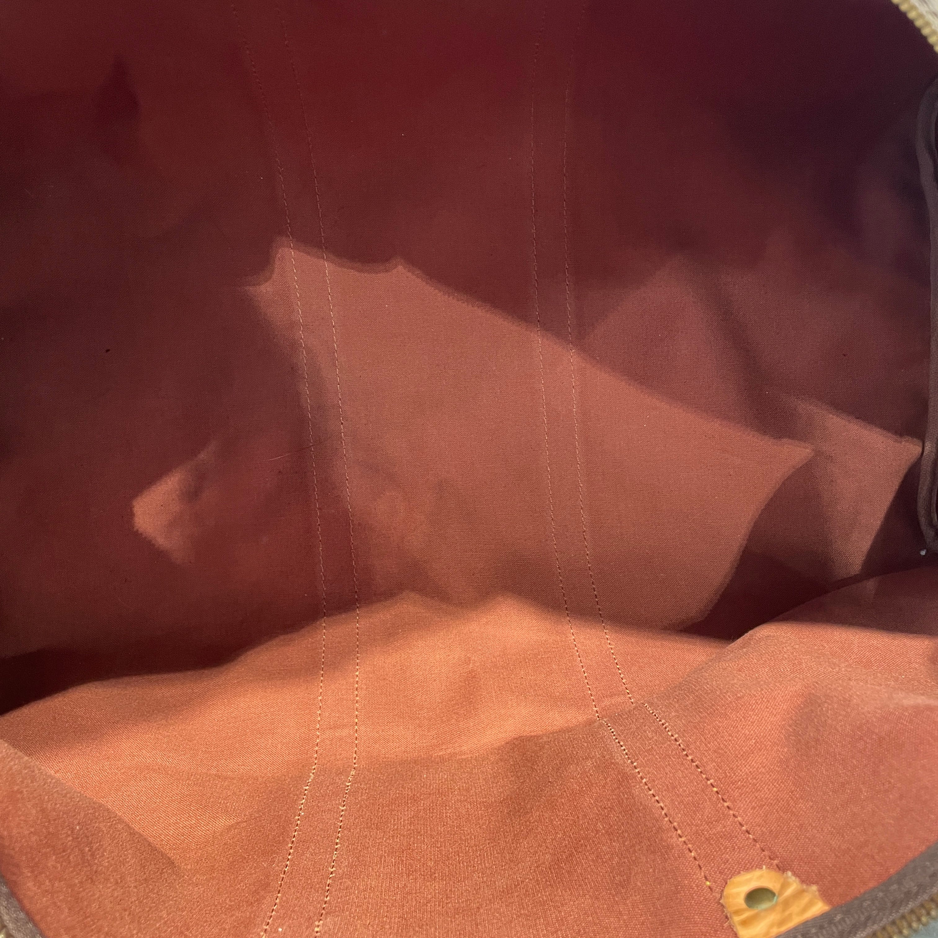 LOUIS VUITTON/Luggage/Monogram/Leather/BRW/keepall 50 view 4