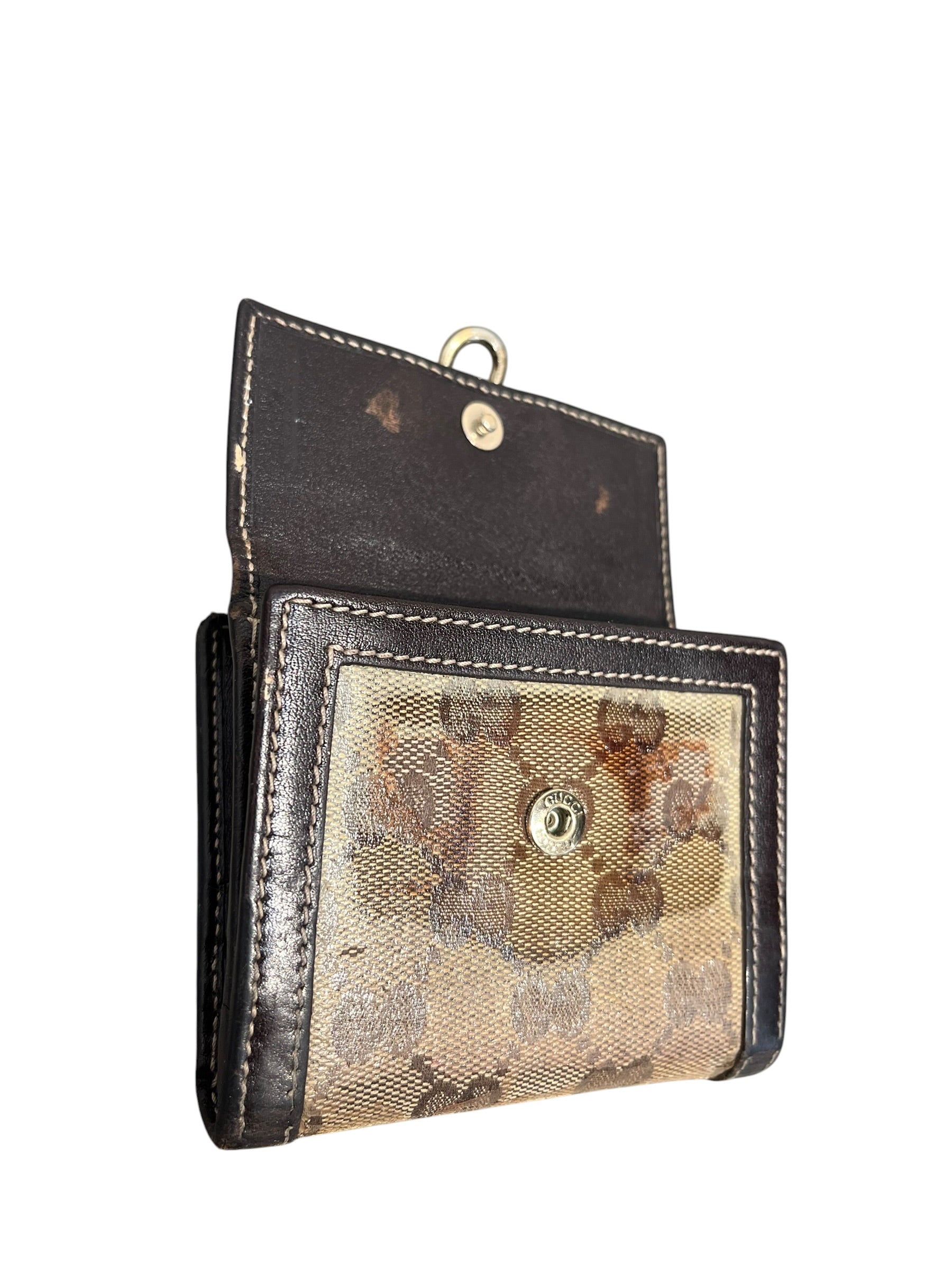 GUCCI/Wallet/Monogram/Leather/BRW/L's/GG CANVAS view 6