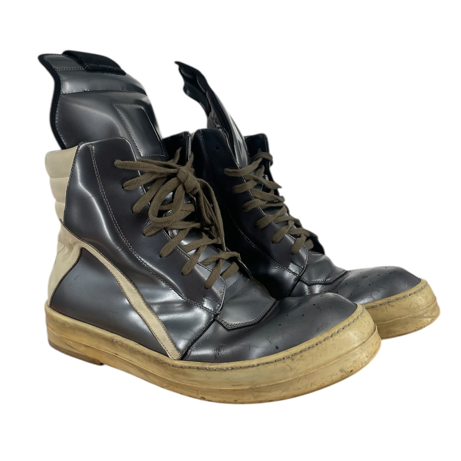Rick Owens/Hi-Sneakers/EU 43/Leather/IDG/GEOBASKET - E152298 view 1
