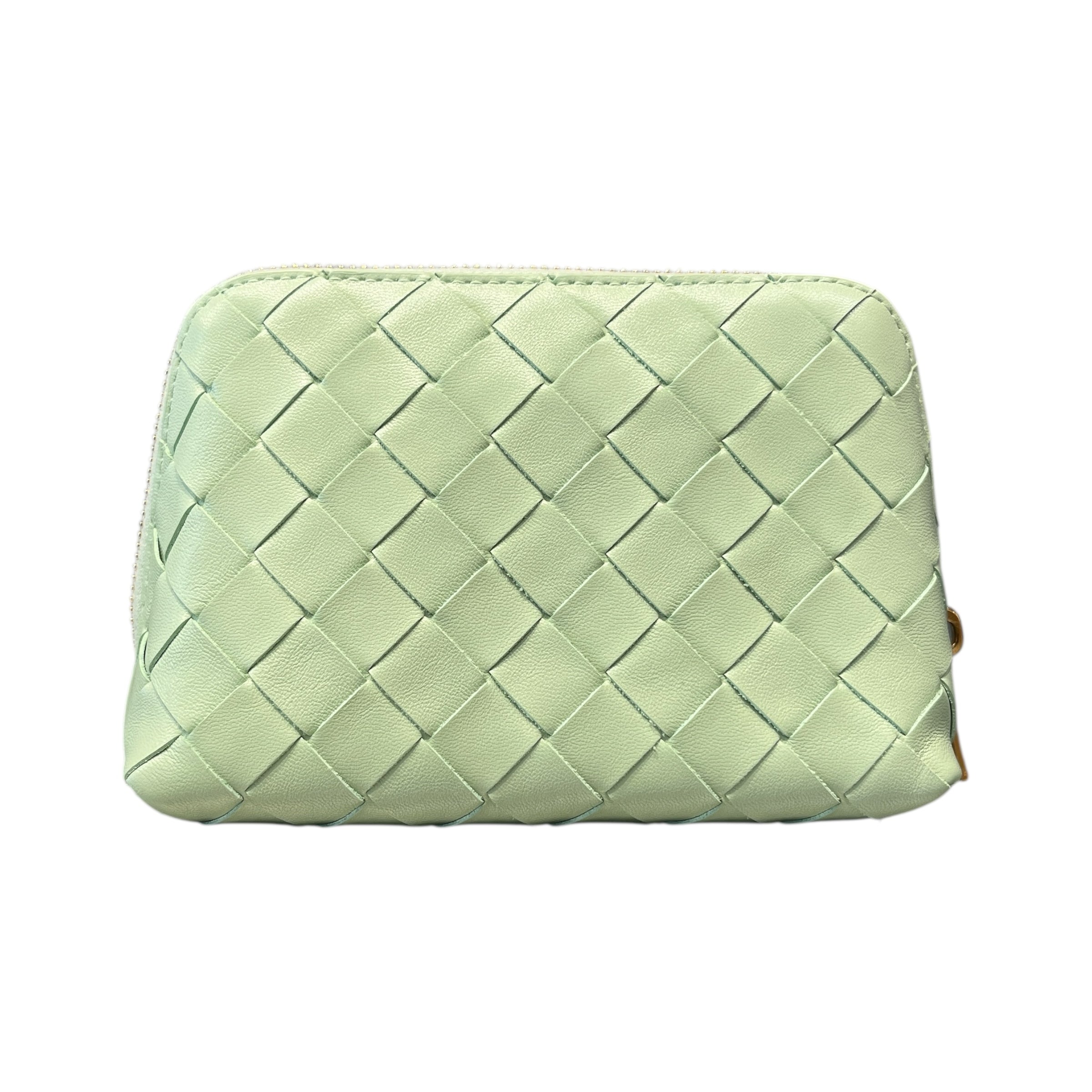 BOTTEGA VENETA/Clutch Bag/OS/Leather/GRN/Intrecciato Half-Moon Beauty view 1
