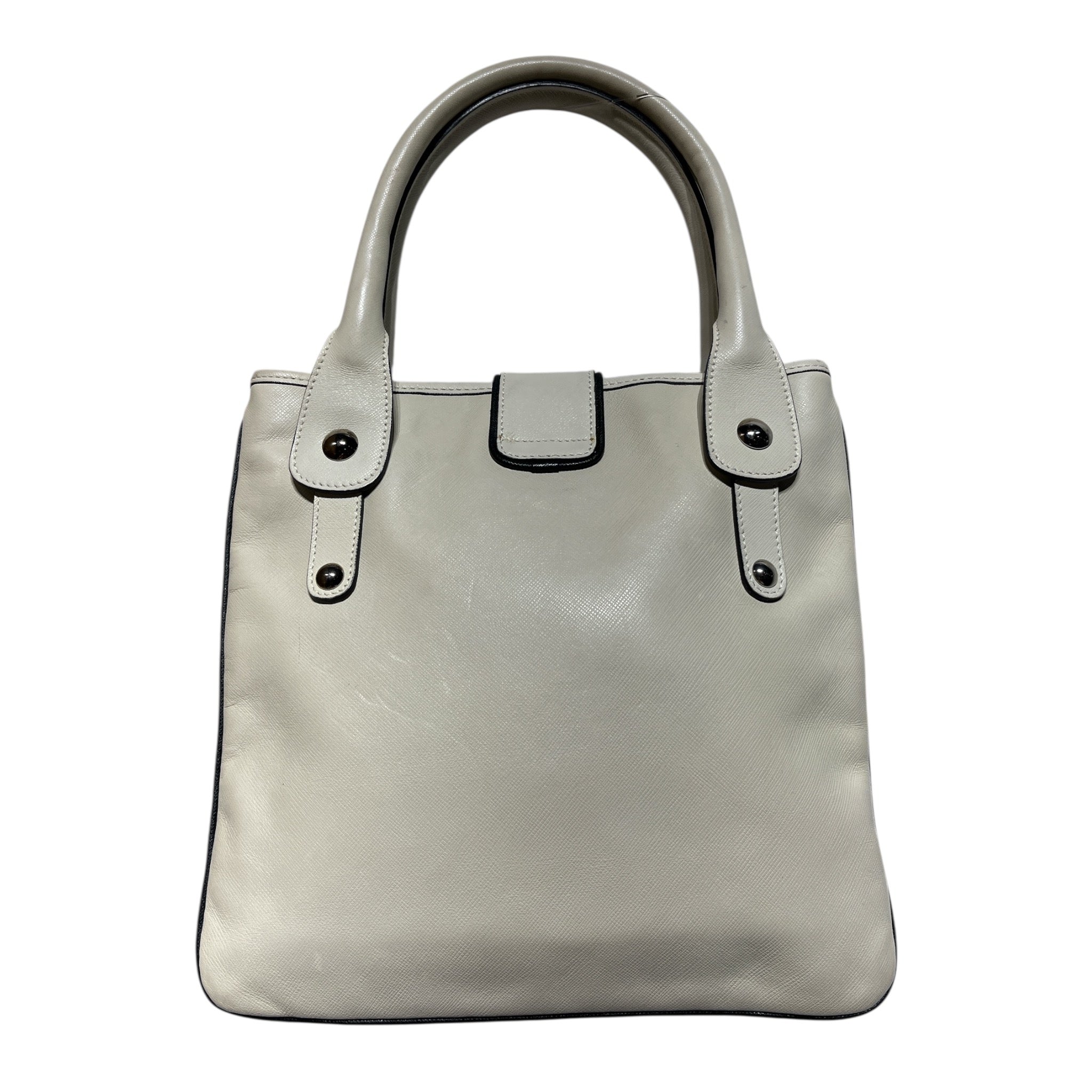 Salvatore Ferragamo/Tote Bag/Leather/WHT/RATTAN BUCKLE MINI TOTE view 2