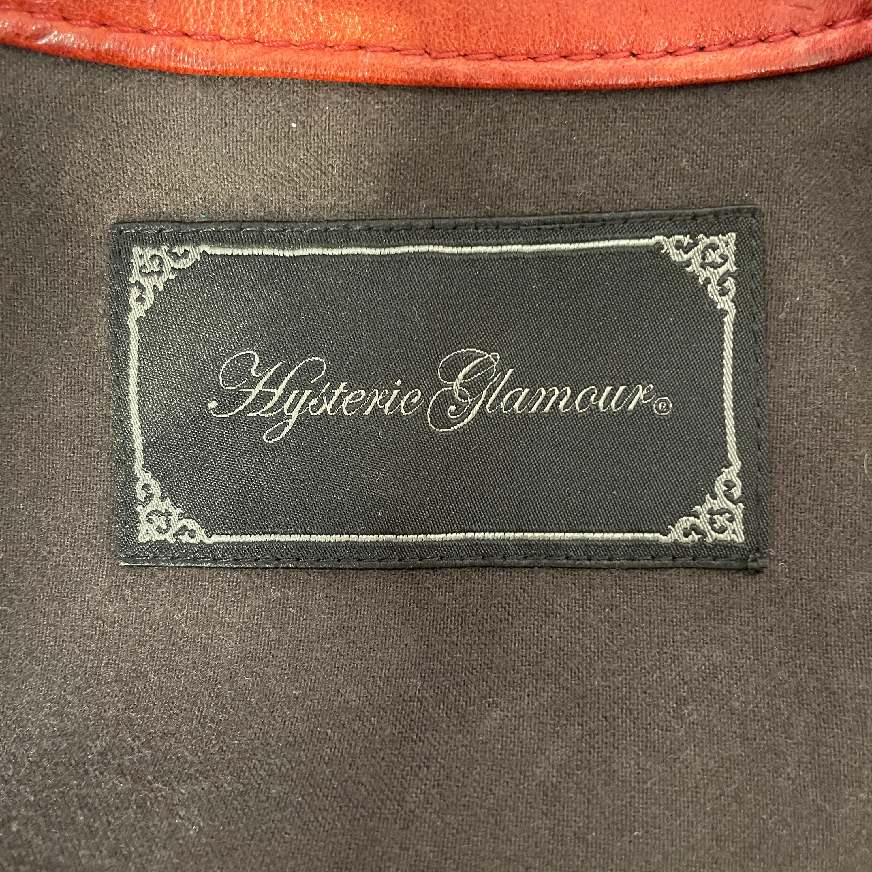 HYSTERIC GLAMOUR/Leather Jkt/S/Leather/BRD/LEATHER CAFE RACER view 3