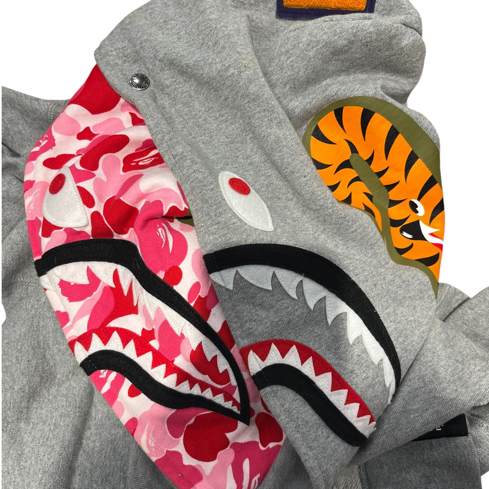 A BATHING APE/Zip Up Hoodie/XL/Cotton/GRY/WGM view 5