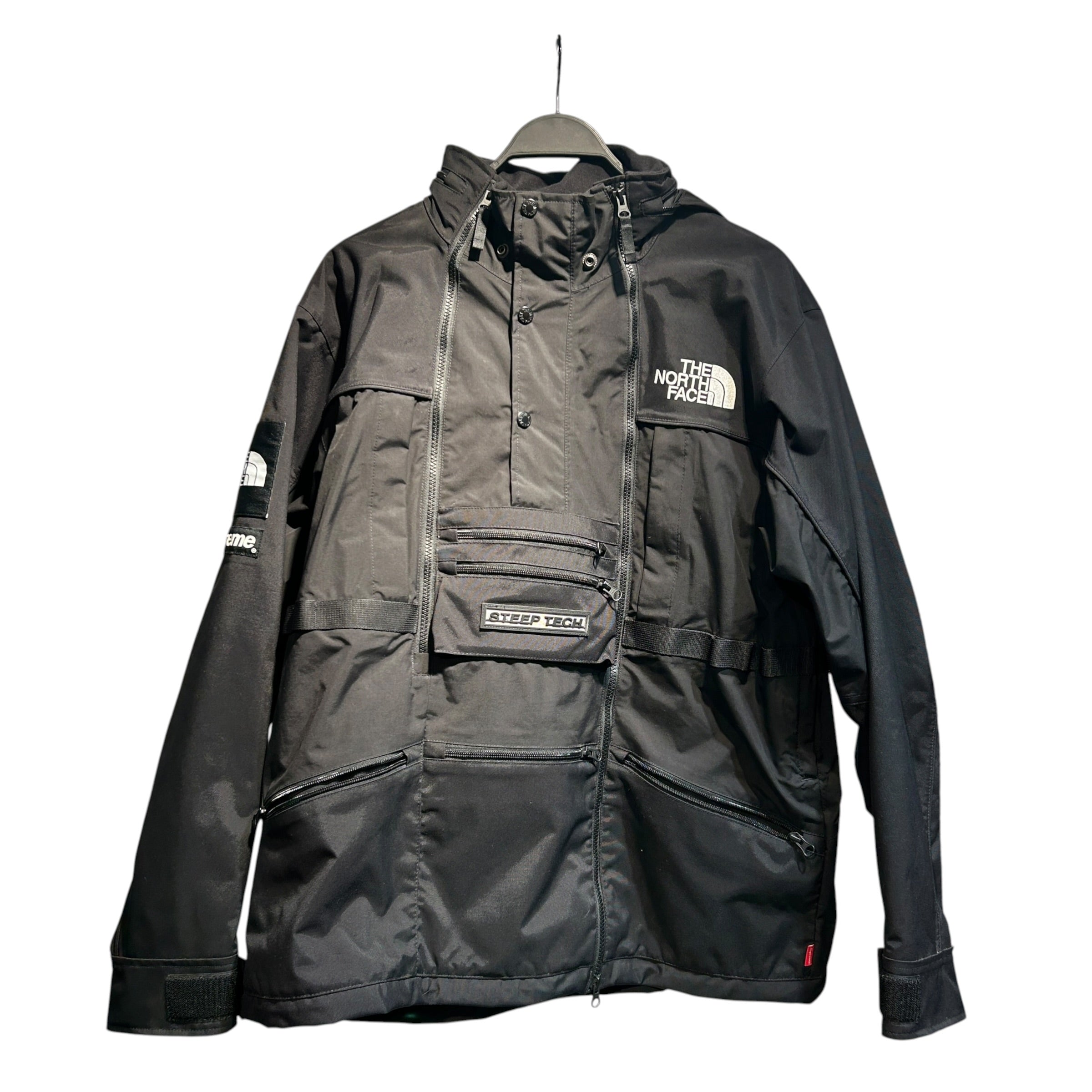 Supreme/THE NORTH FACE/Windbreaker/L/Nylon/BLK/steep tech hooded sweatshirt view 1