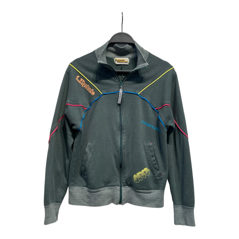 HYSTERIC GLAMOUR/Sweater/S/Cotton/GRN/RAVE FULL ZIP