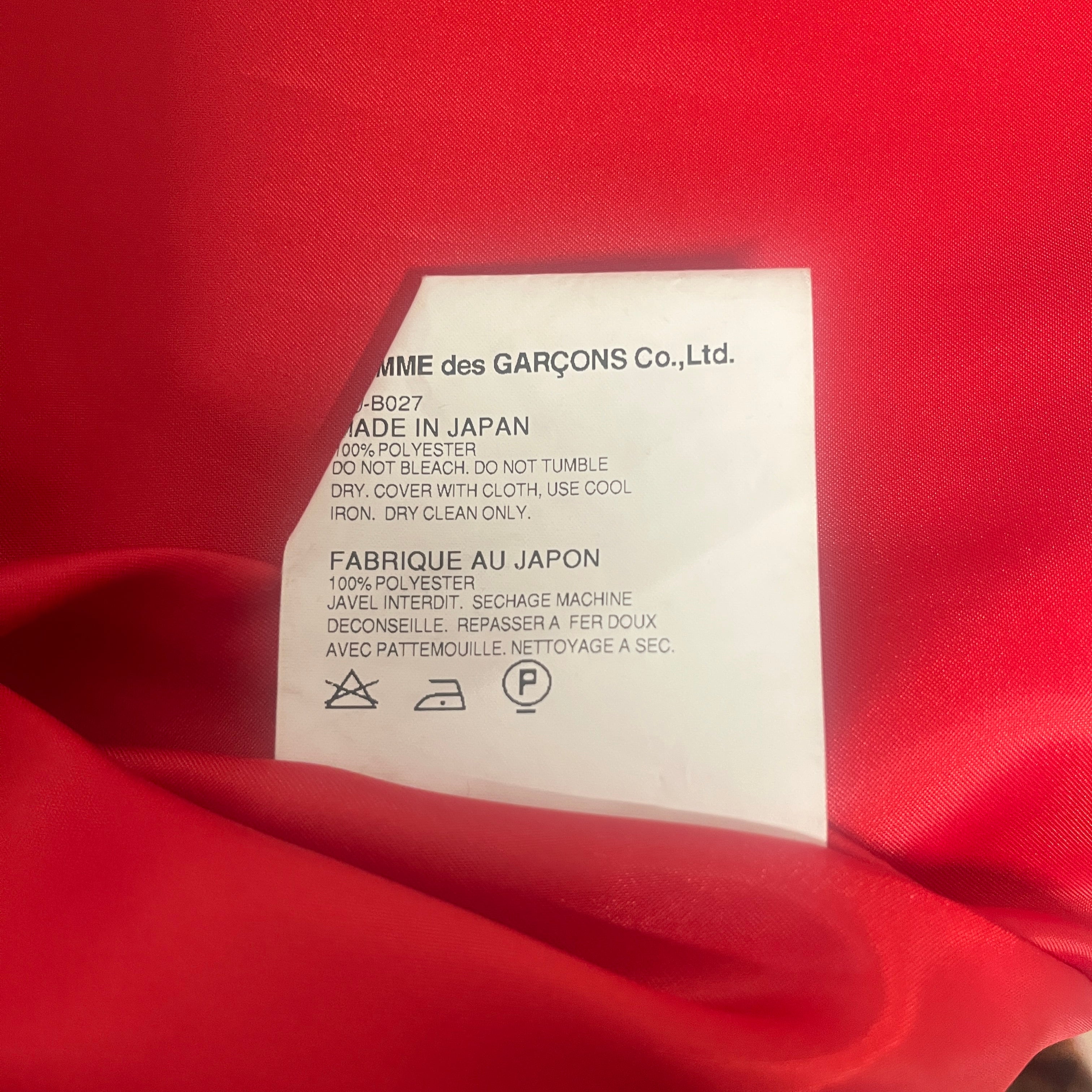 COMME des GARCONS/LS Blouse/S/Polyester/RED/2012 RUNWAY BOW BLOUSE view 4