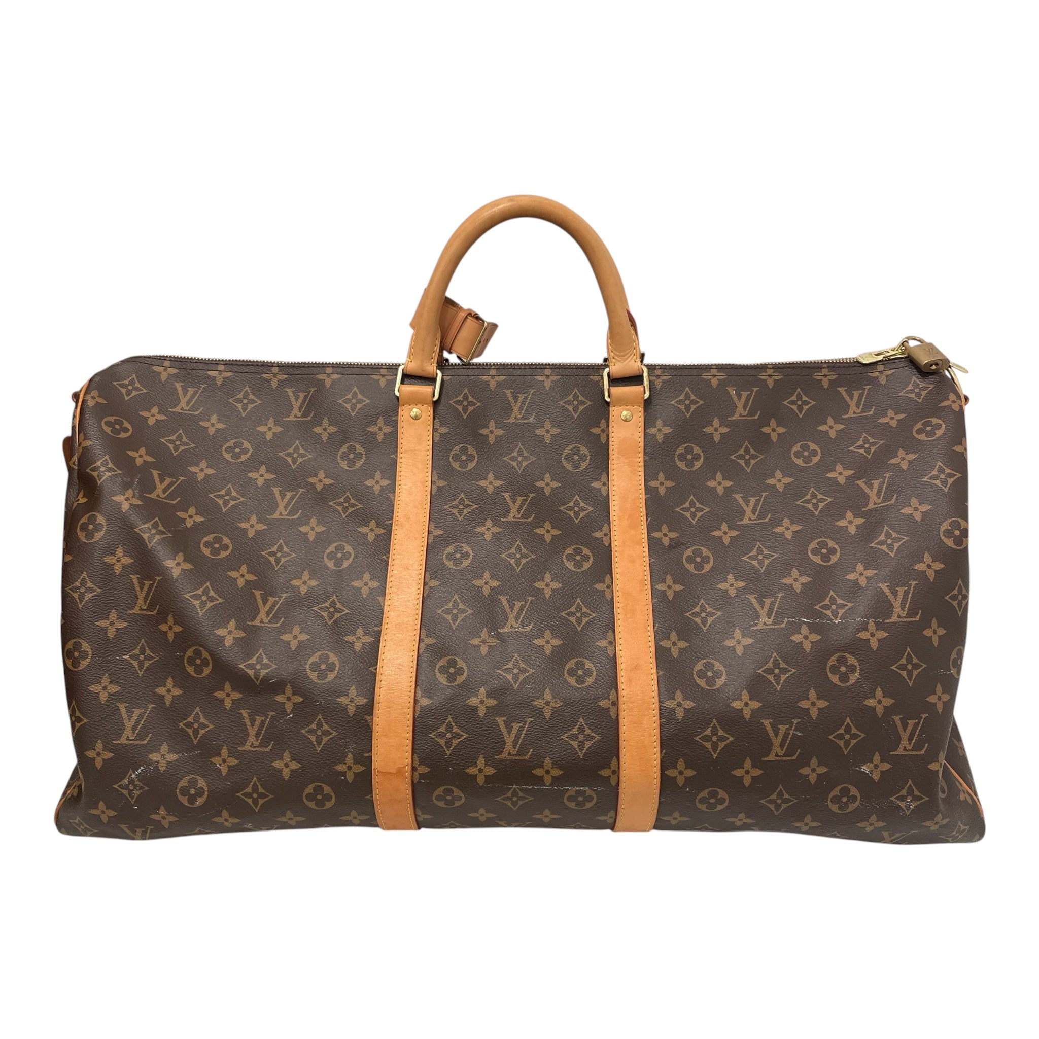 LOUIS VUITTON/Luggage/Hombre Check/Leather/BRW/Monogram Duffel view 1