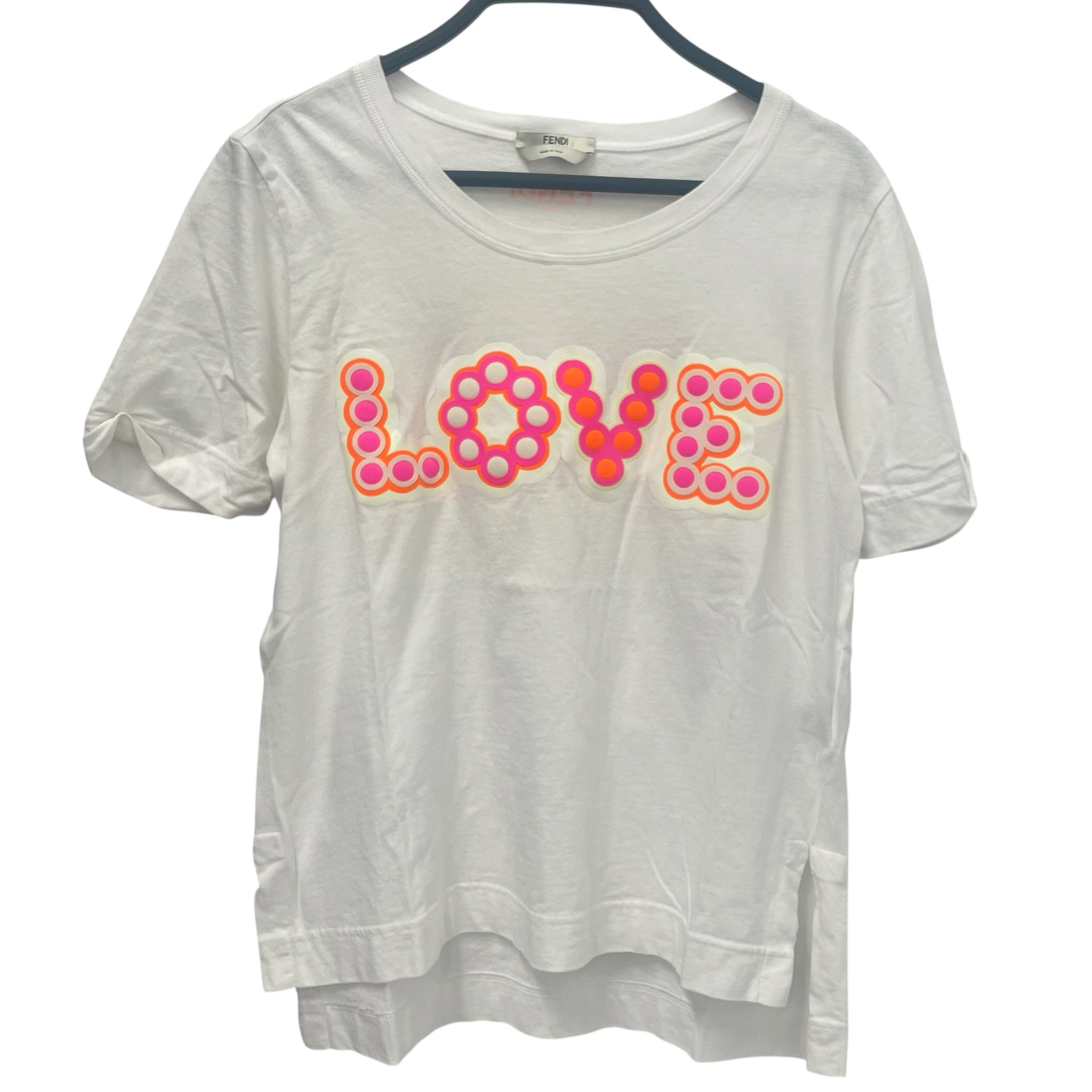FENDI/T-Shirt/S/Cotton/WHT/ view 1