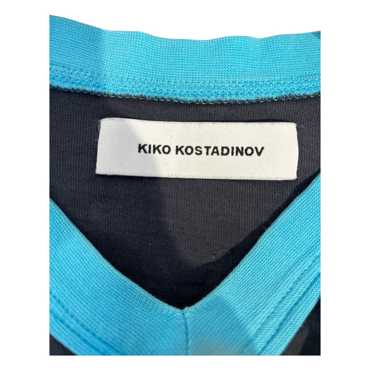 Kiko Kostadinov/LS T-Shirt/44/Graphic/Cotton/BLU/mesh/multi patch longsleeve view 3