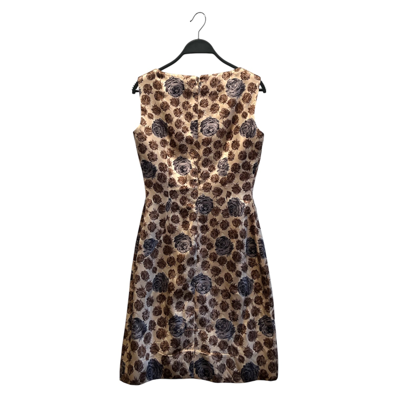 DOLCE&GABBANA/SL Dress/40/Floral Pattern/Silk/BEG/Midi Length/ view 2