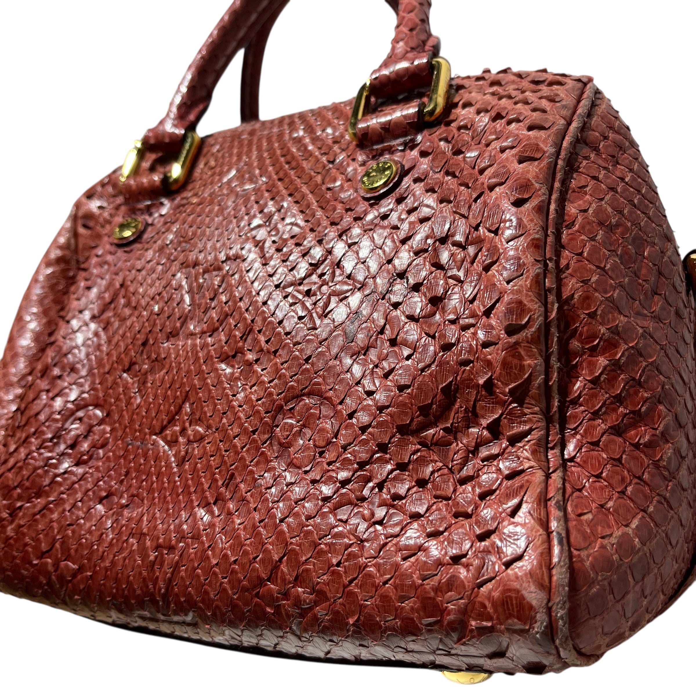 LOUIS VUITTON/Hand Bag/Animal Pattern/Leather/RED/Bandouliere 20 view 6