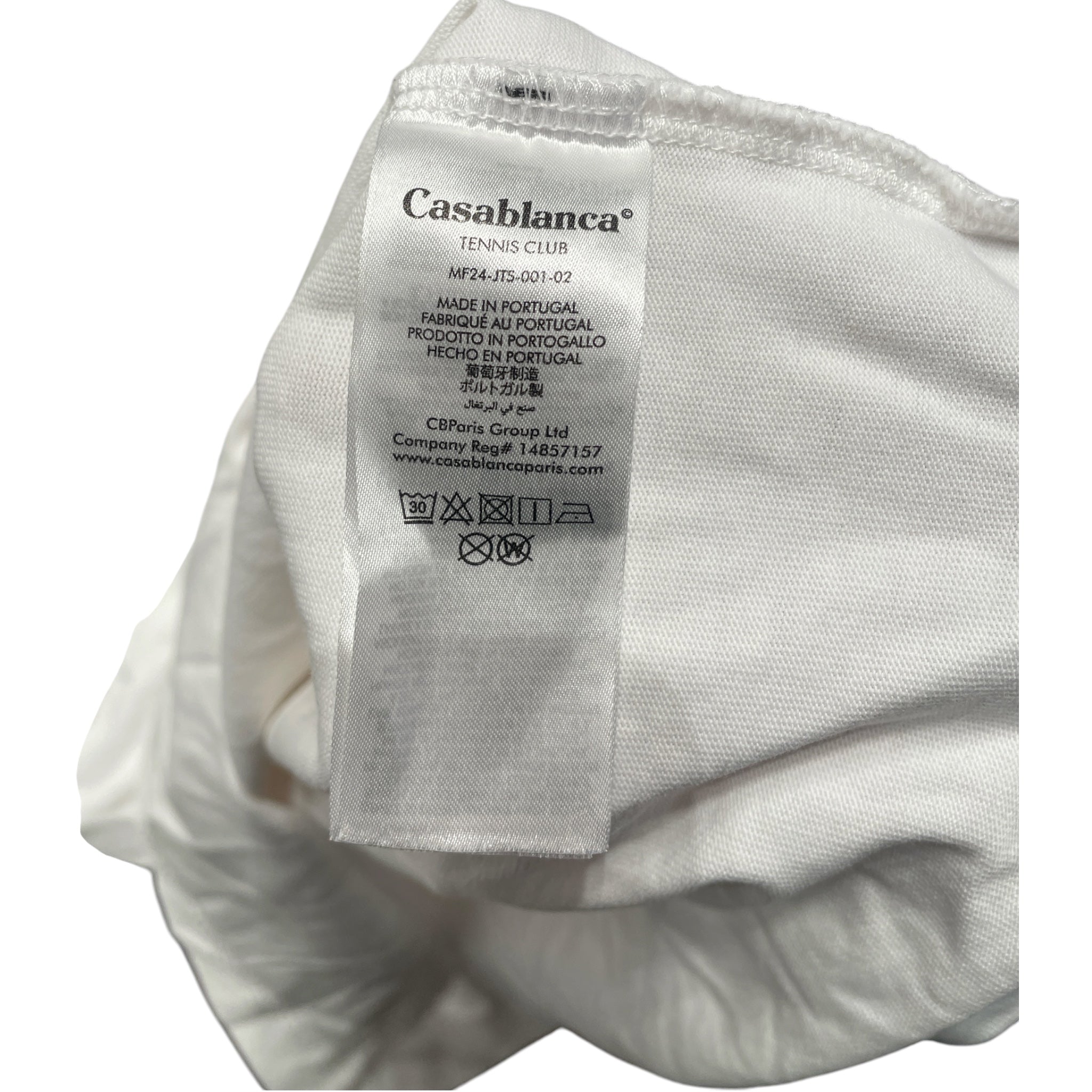 CASABLANCA/T-Shirt/S/Cotton/WHT/Casa House view 4