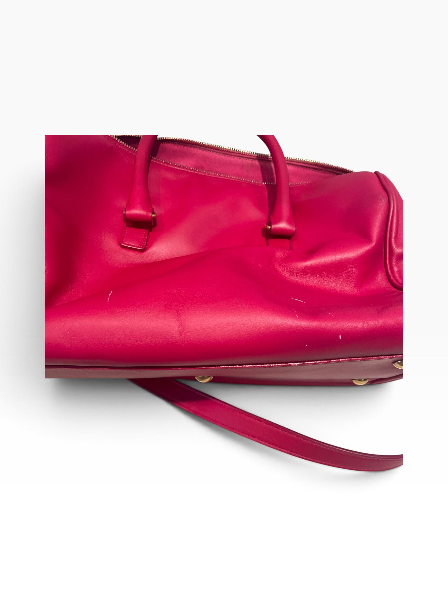 SAINT LAURENT/Bag/Leather/RED/Classic Duffle- Calfskin view 7