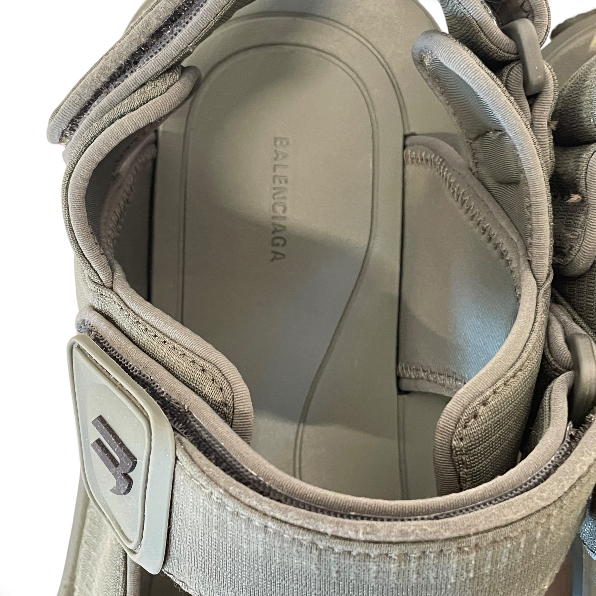 BALENCIAGA/Sandals/EU 46/GRN/TOURIST SANDAL view 3