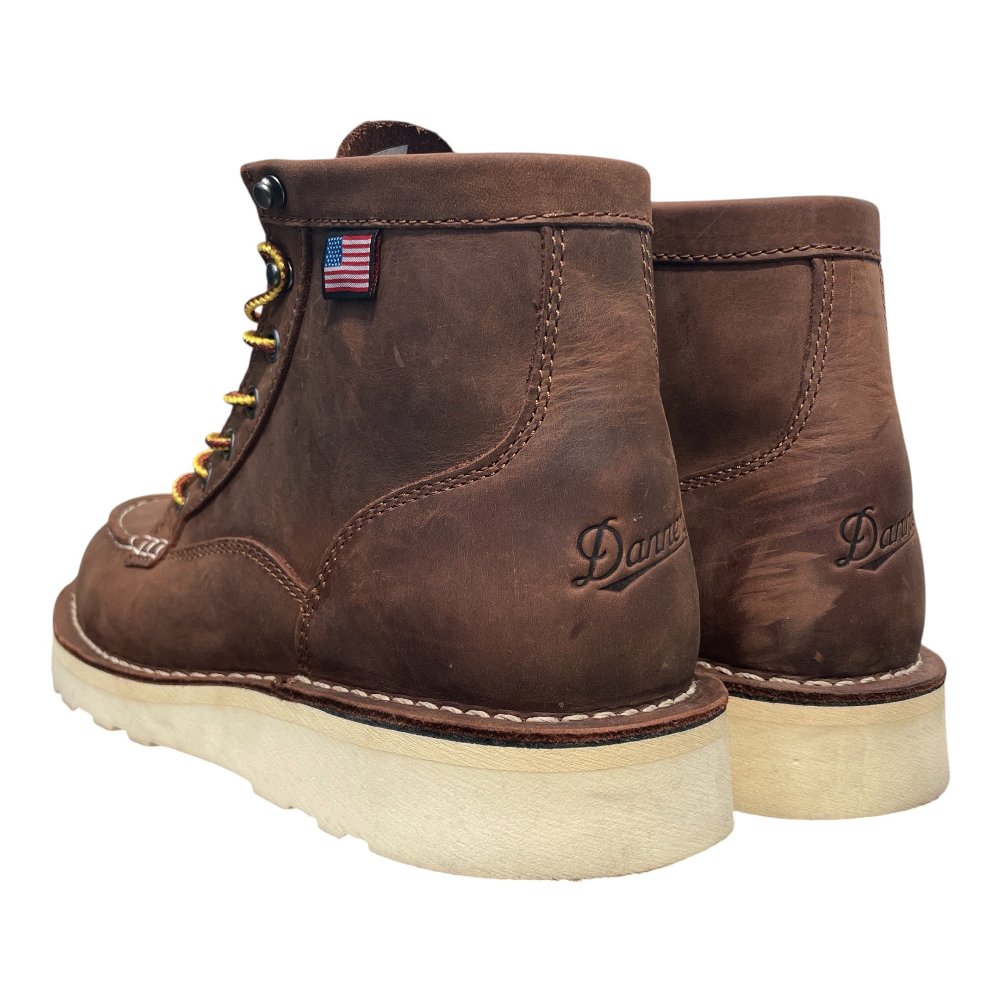 Danner/Lace Up Boots/US 9/Leather/BRW/run moc view 2
