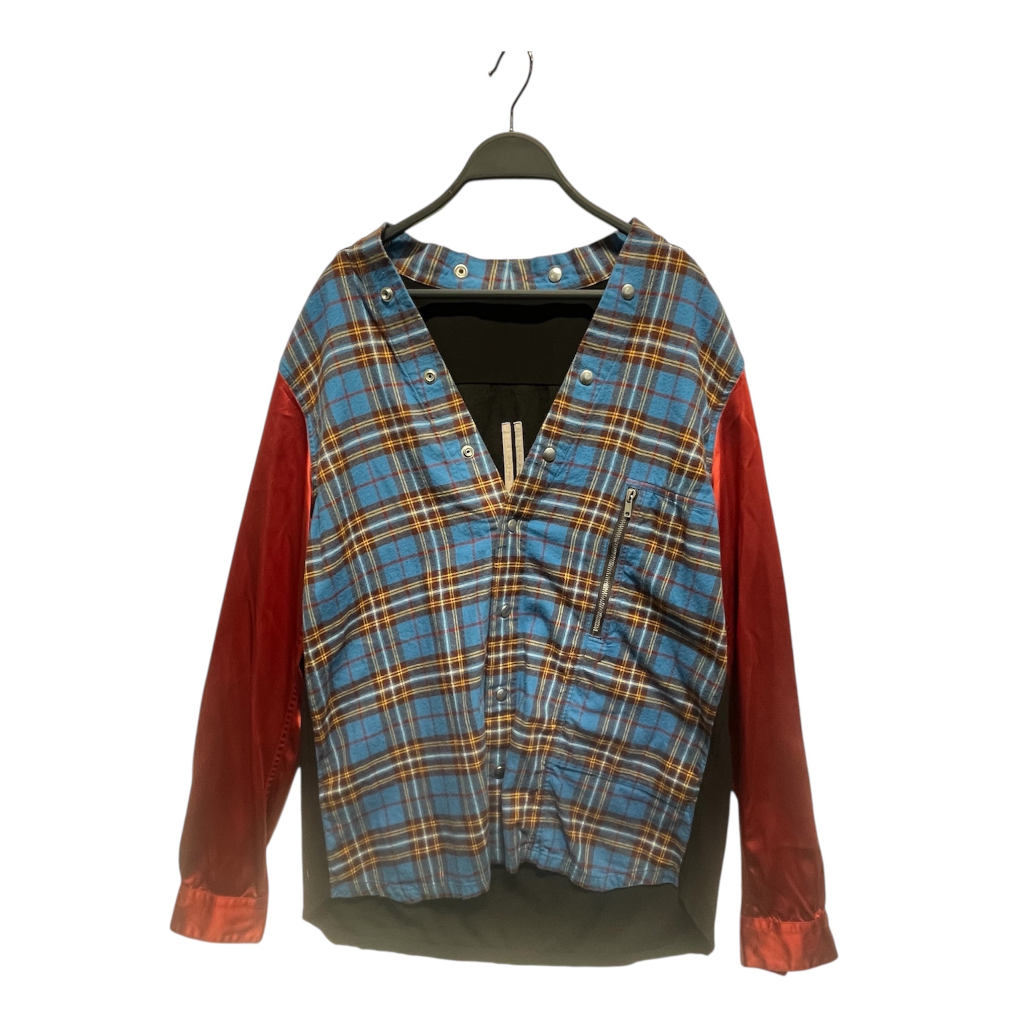 Rick Owens/LS Shirt/42/Cotton/BLU/Plaid/FW 21 GETHSEMANE LARRY SHIRT view 1