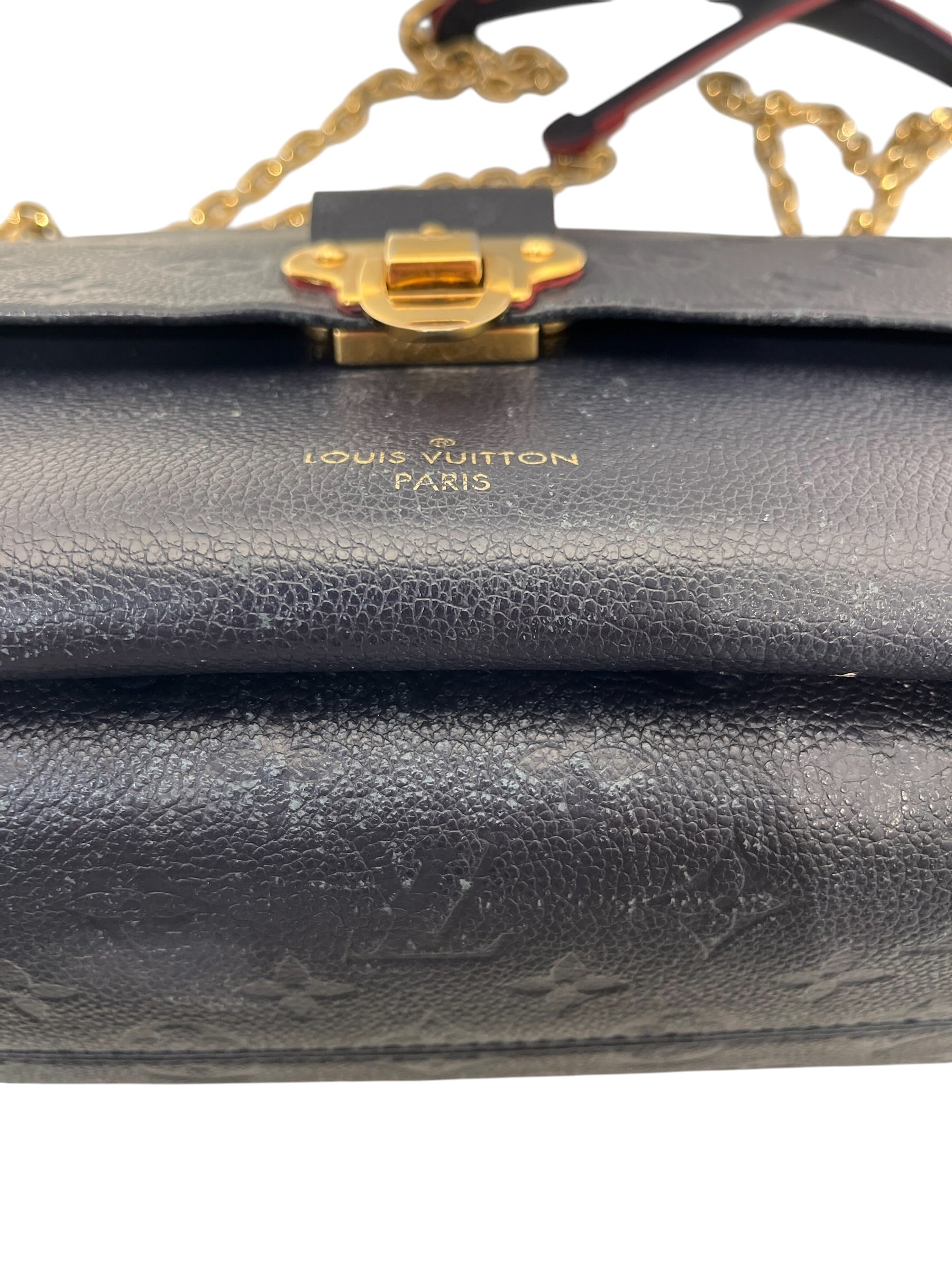 LOUIS VUITTON/Bag/Leather/NVY/VAVIN PM NAVY/RED view 7