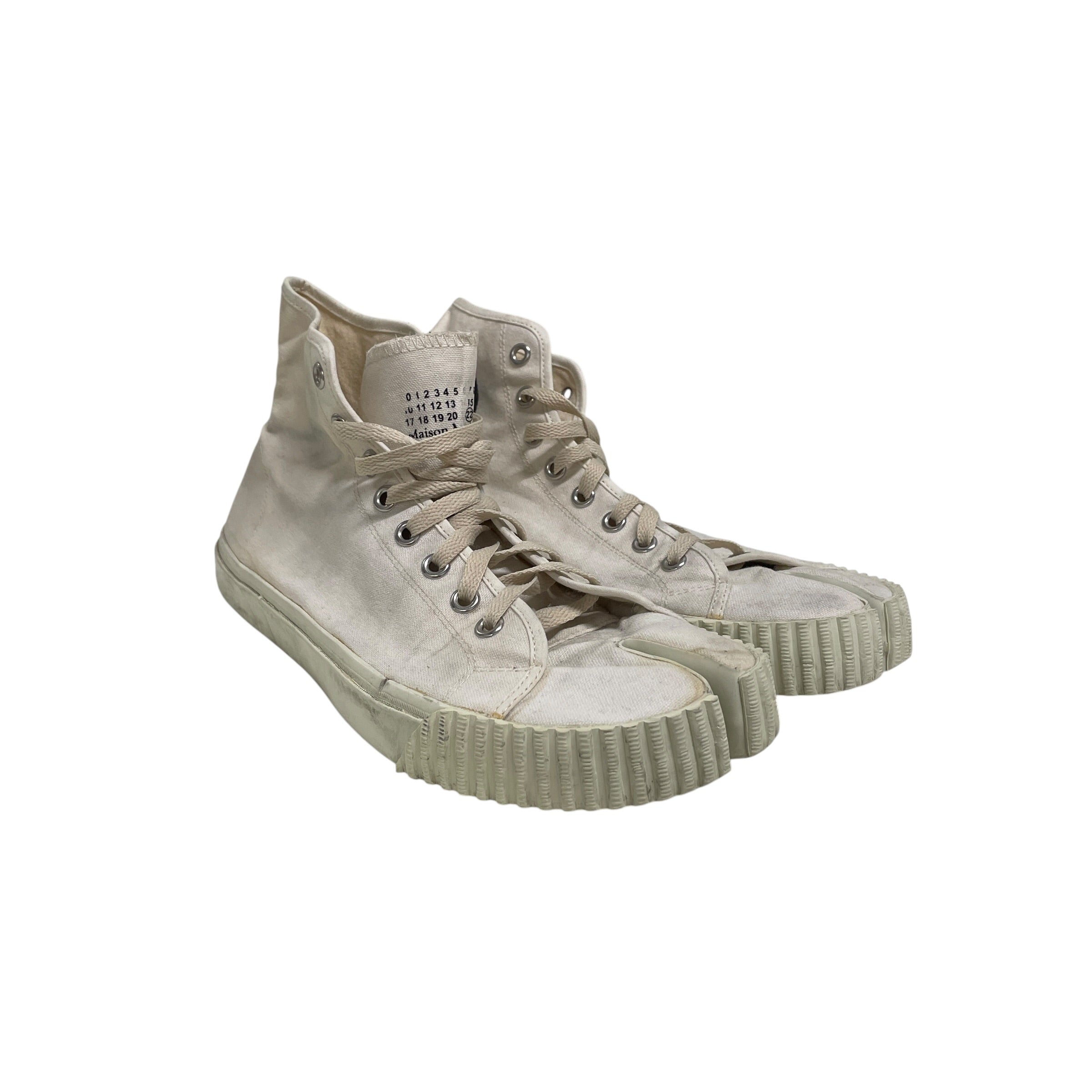 Maison Martin Margiela/Hi-Sneakers/EU 45/CRM/HIGH TABI SNEAKERS view 1
