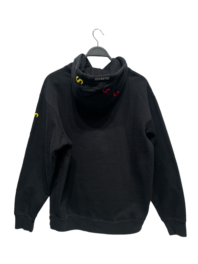 Supreme/Hoodie/M/Monogram/Cotton/BLK/Embroided S