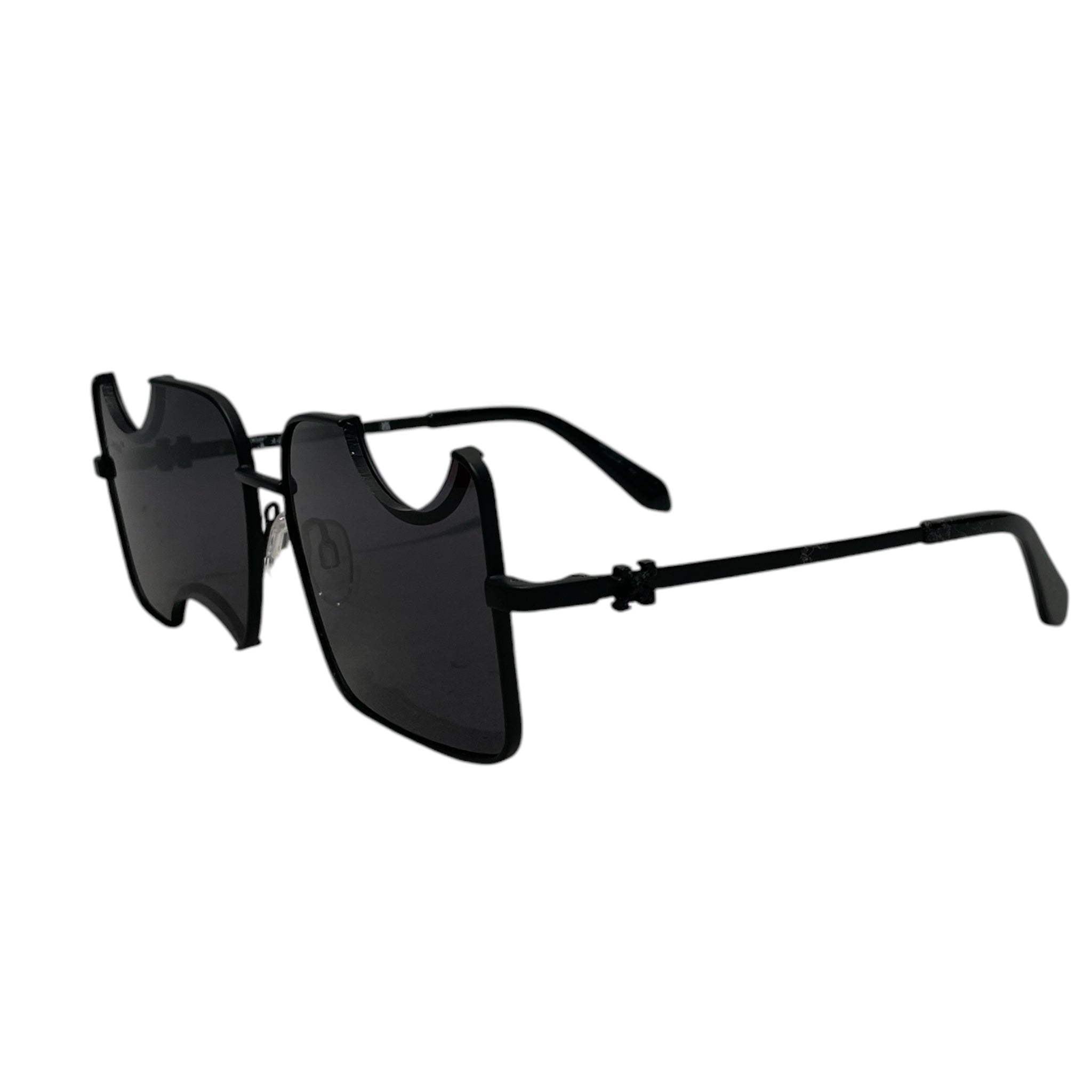 OFF-WHITE/Sunglasses/Metal/BLK/M's/cut out view 2