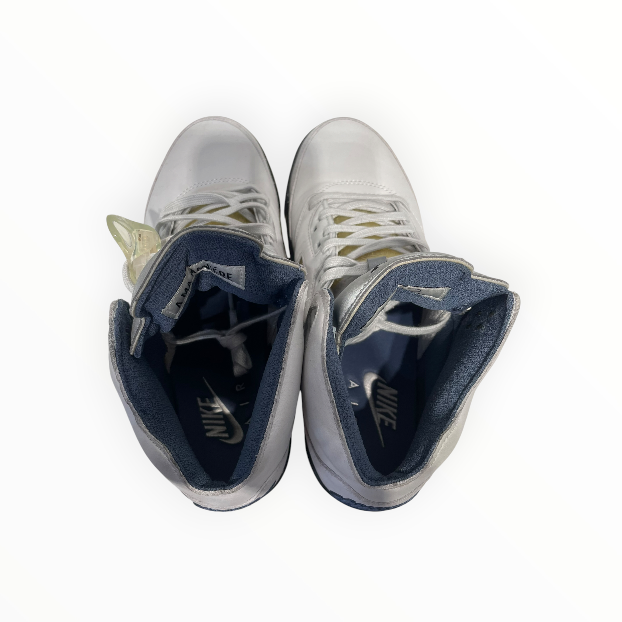 NIKE/A MA MANIERE X AIR JORDAN 5/Hi-Sneakers/US 9/Leather/GRY/FZ5758-004 view 3