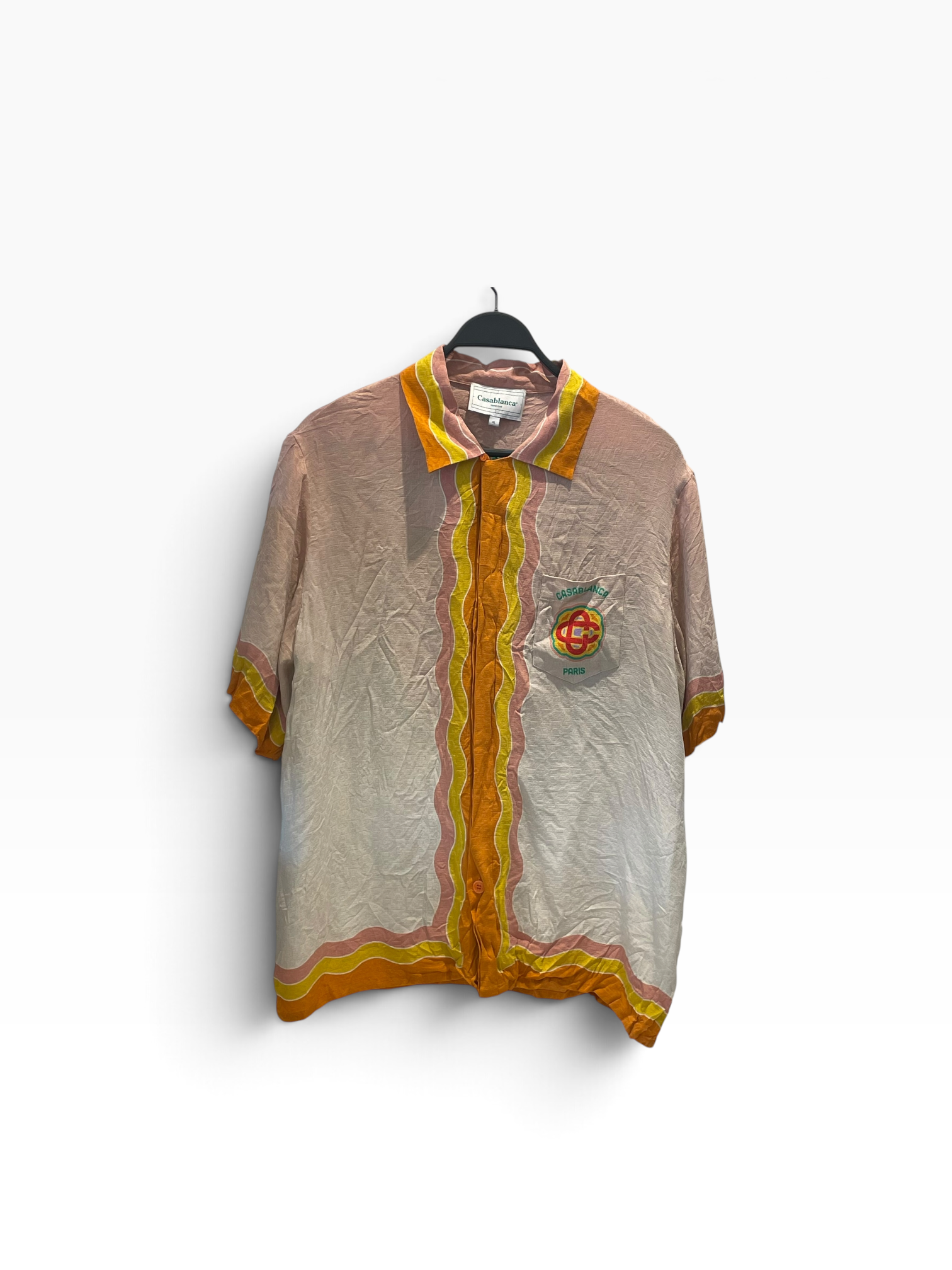 CASABLANCA/Polo Shirt/XL/Silk/ORN/All Over Print/RAINBOW view 1