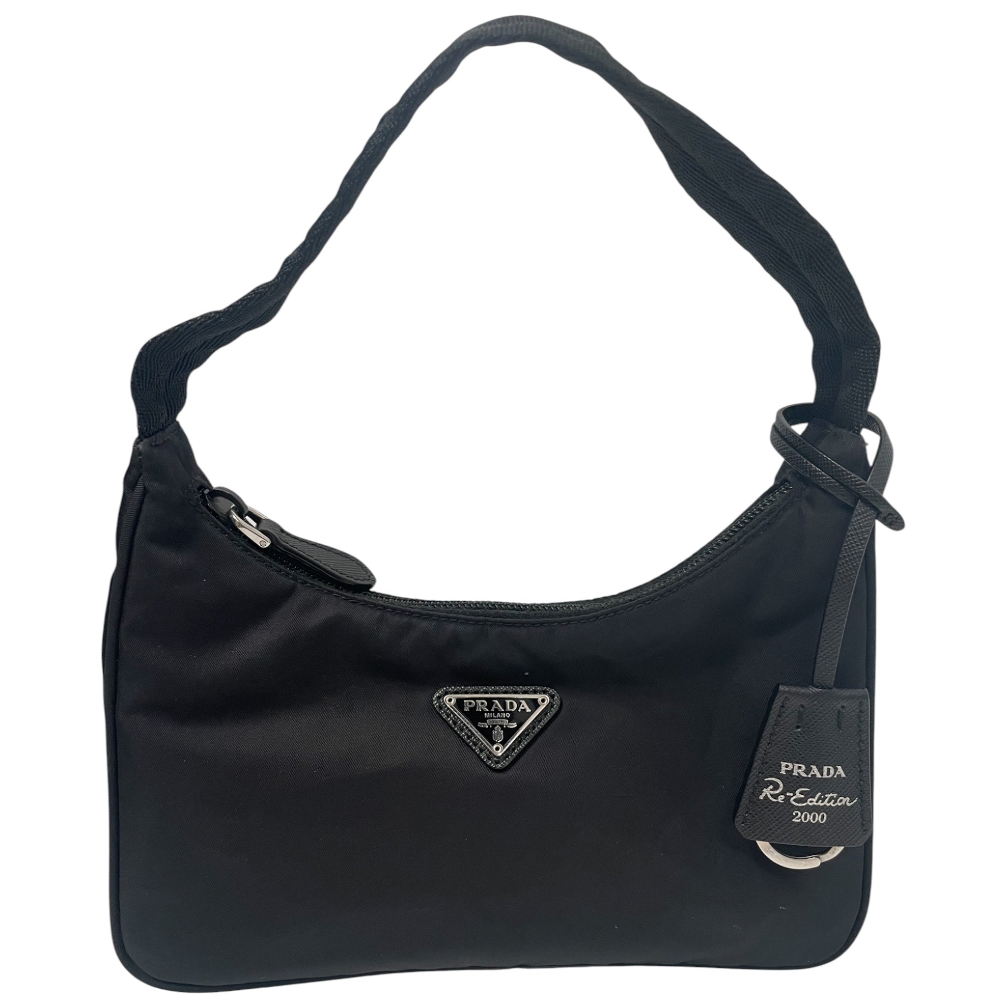 PRADA/Hand Bag/Nylon/BLK/PRADA 2000 RE-EDITION BAG view 1