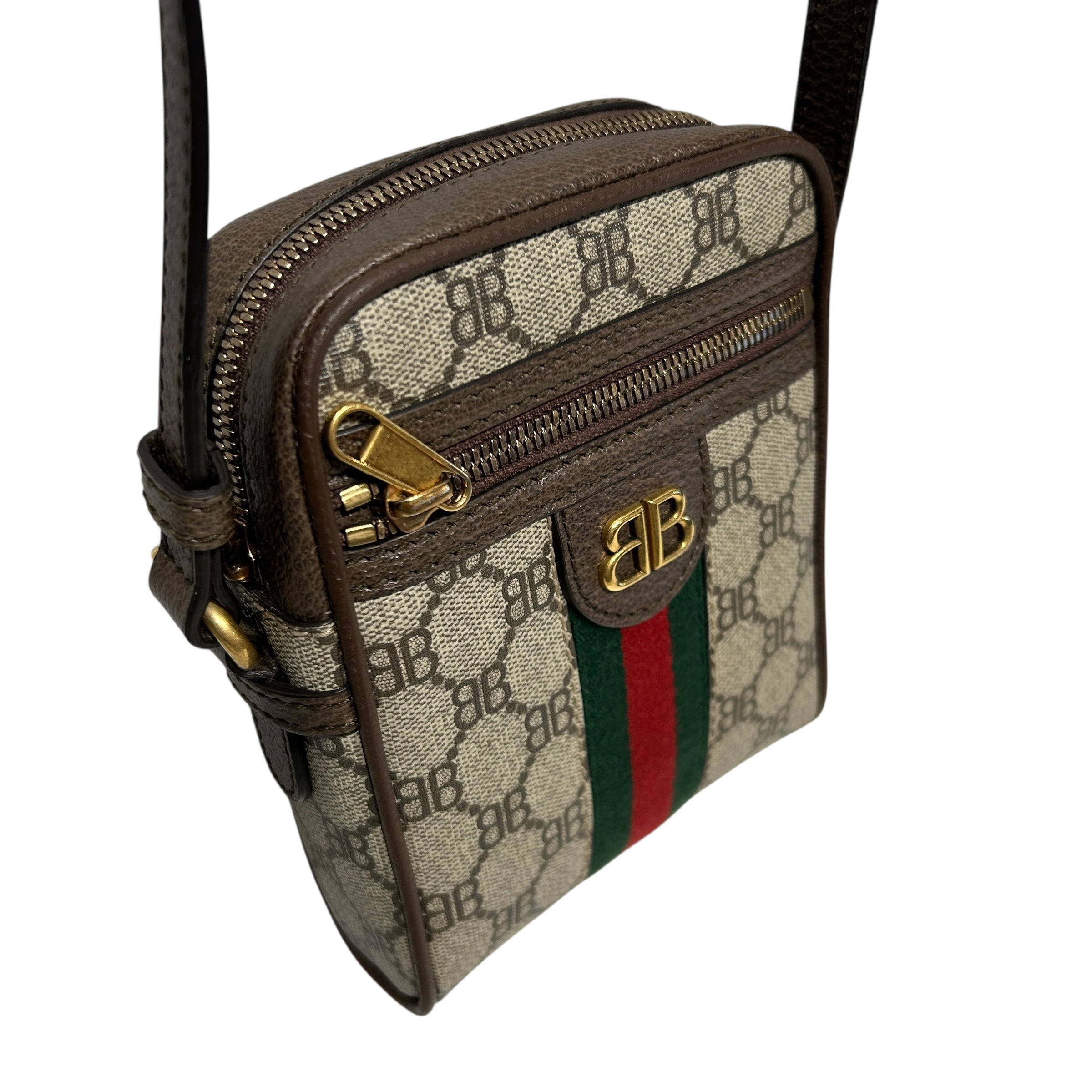 BALENCIAGA/GUCCI/Cross Body Bag/OS/Monogram/Leather/BRW/ view 6