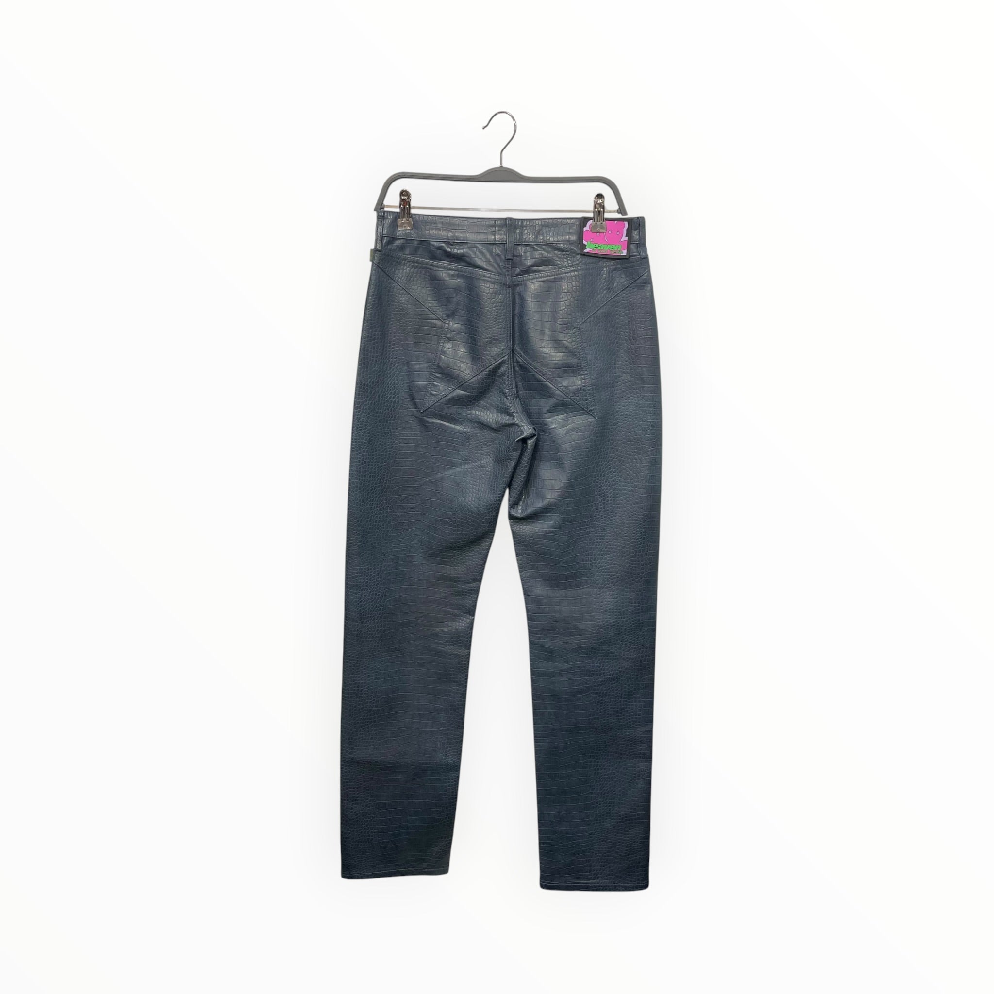 Heaven By Marc Jacobs/Bottoms/26/Leather/BLU/Snakeskin view 2