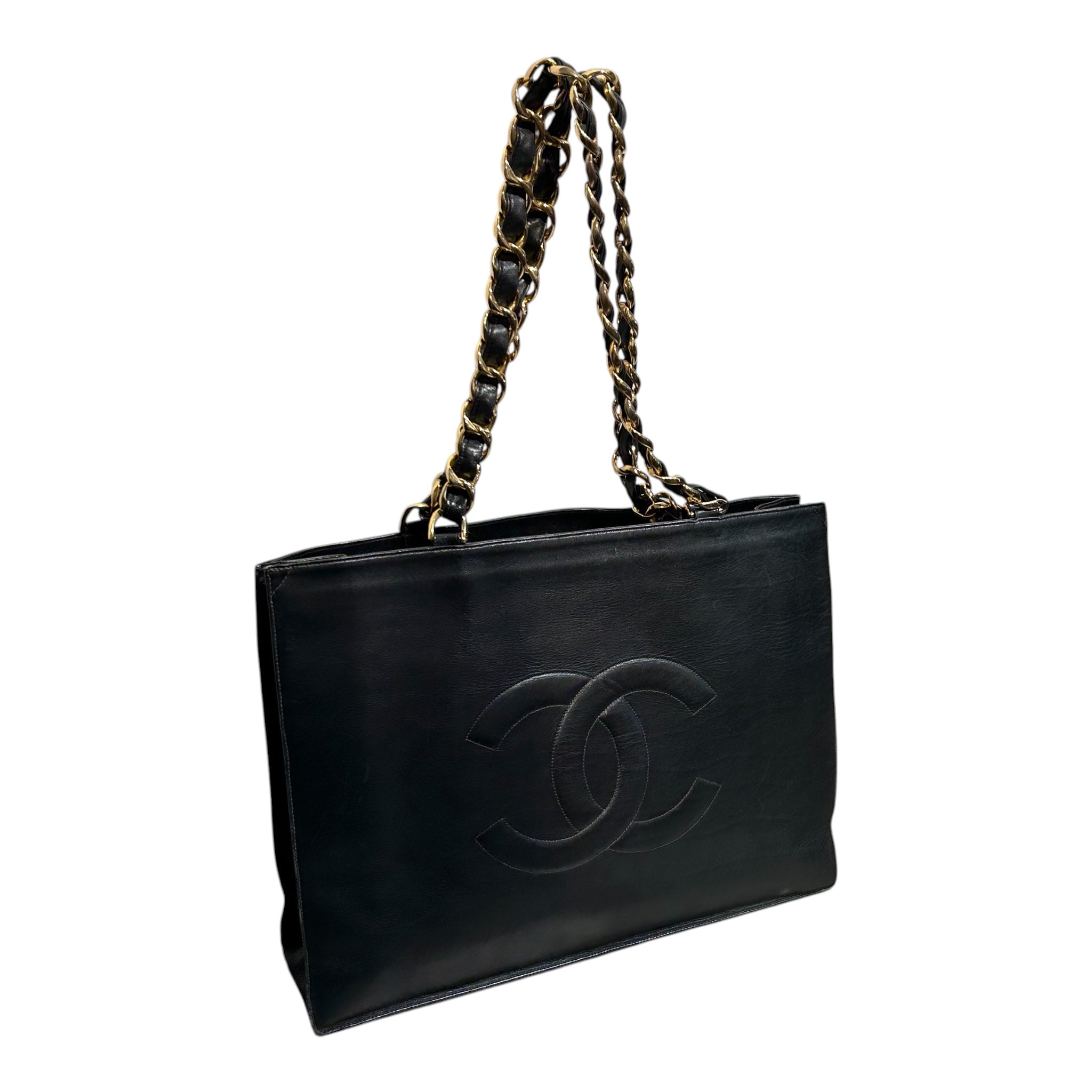 CHANEL/Tote Bag/Leather/BLK/deca coco view 6