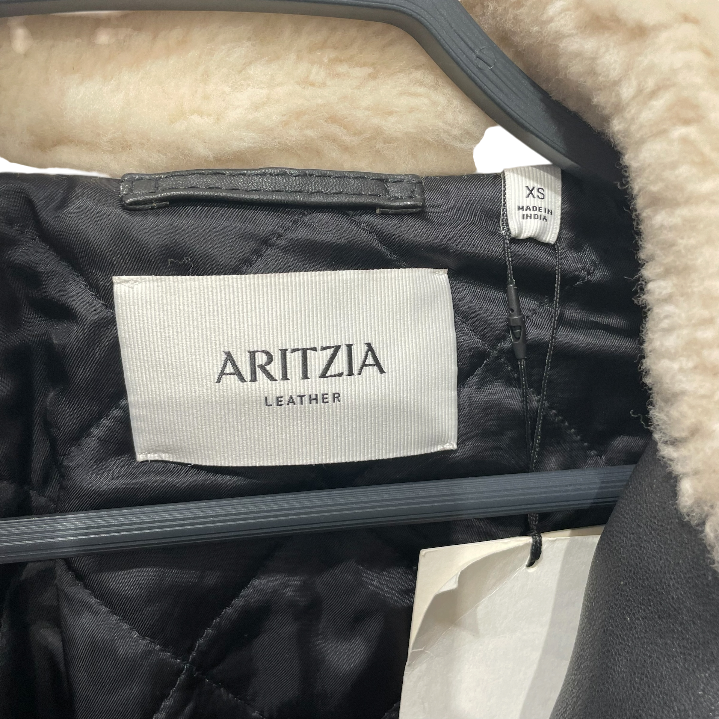 ARITZIA/Leather Jkt/XS/Leather/BLK/Aviator Leather Jacket view 3