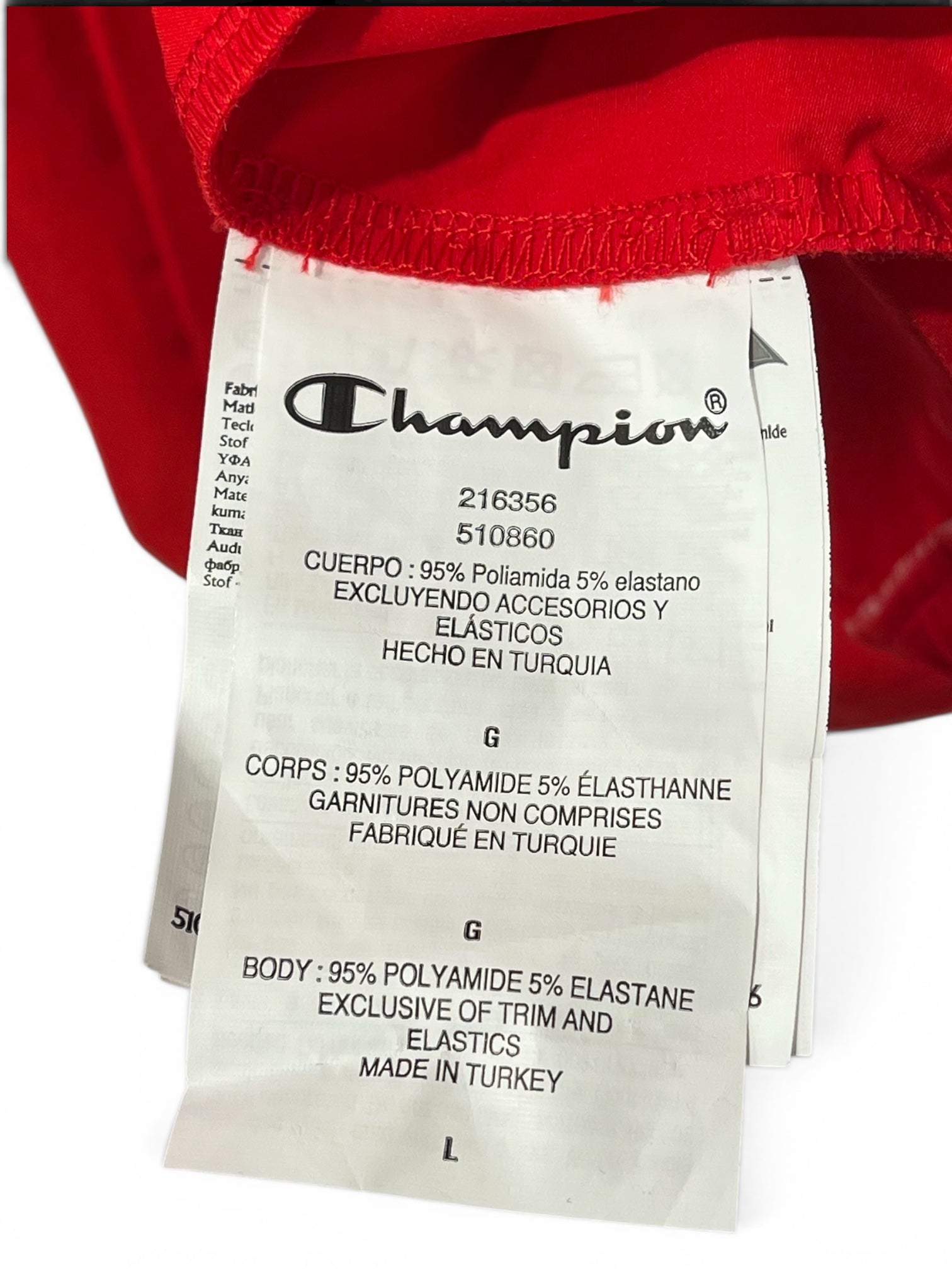 Champion/DENIM TEARS/Windbreaker/L/Nylon/RED/ view 3