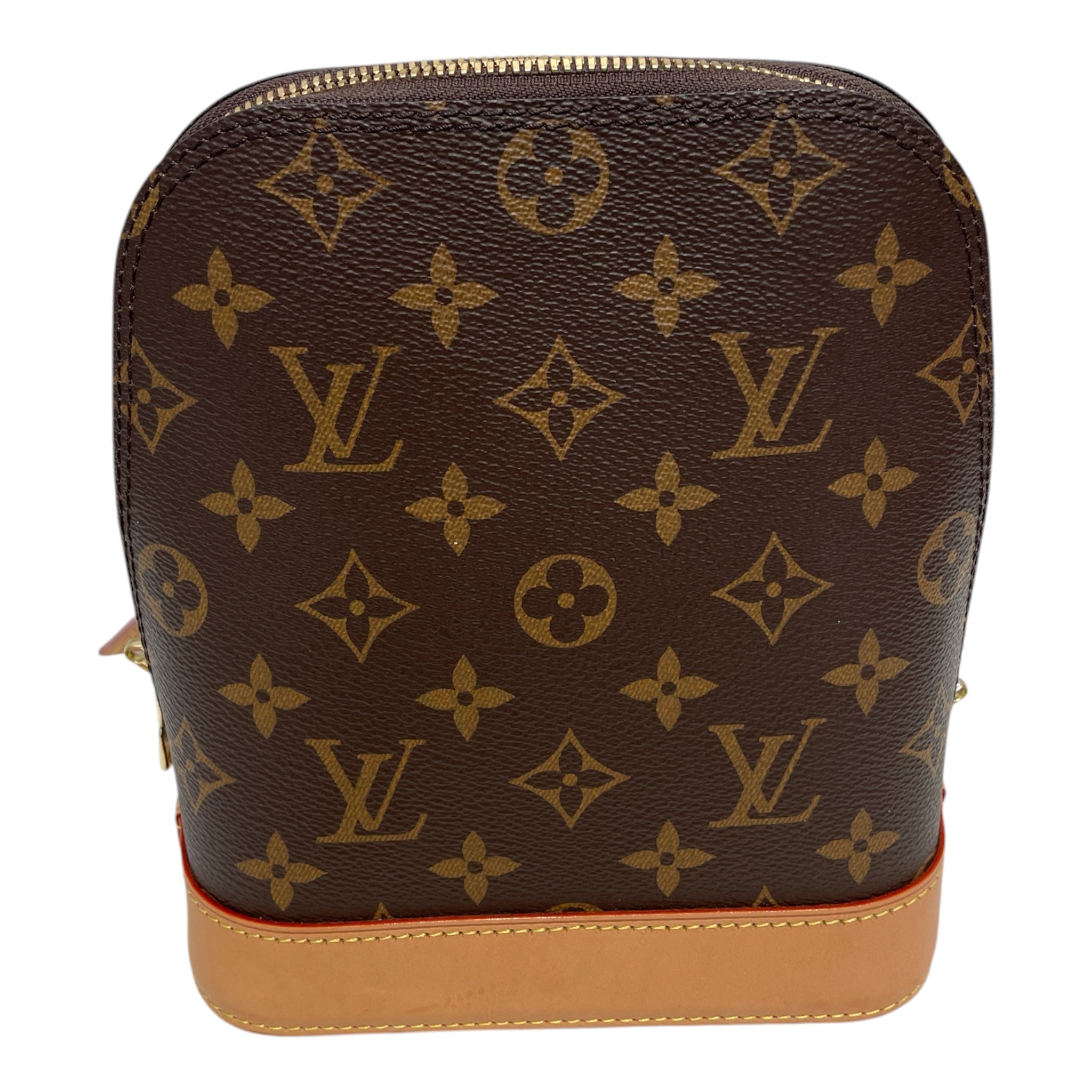 LOUIS VUITTON/Hand Bag/Leather/BRW/Monogram Alma Mini Backpack view 4