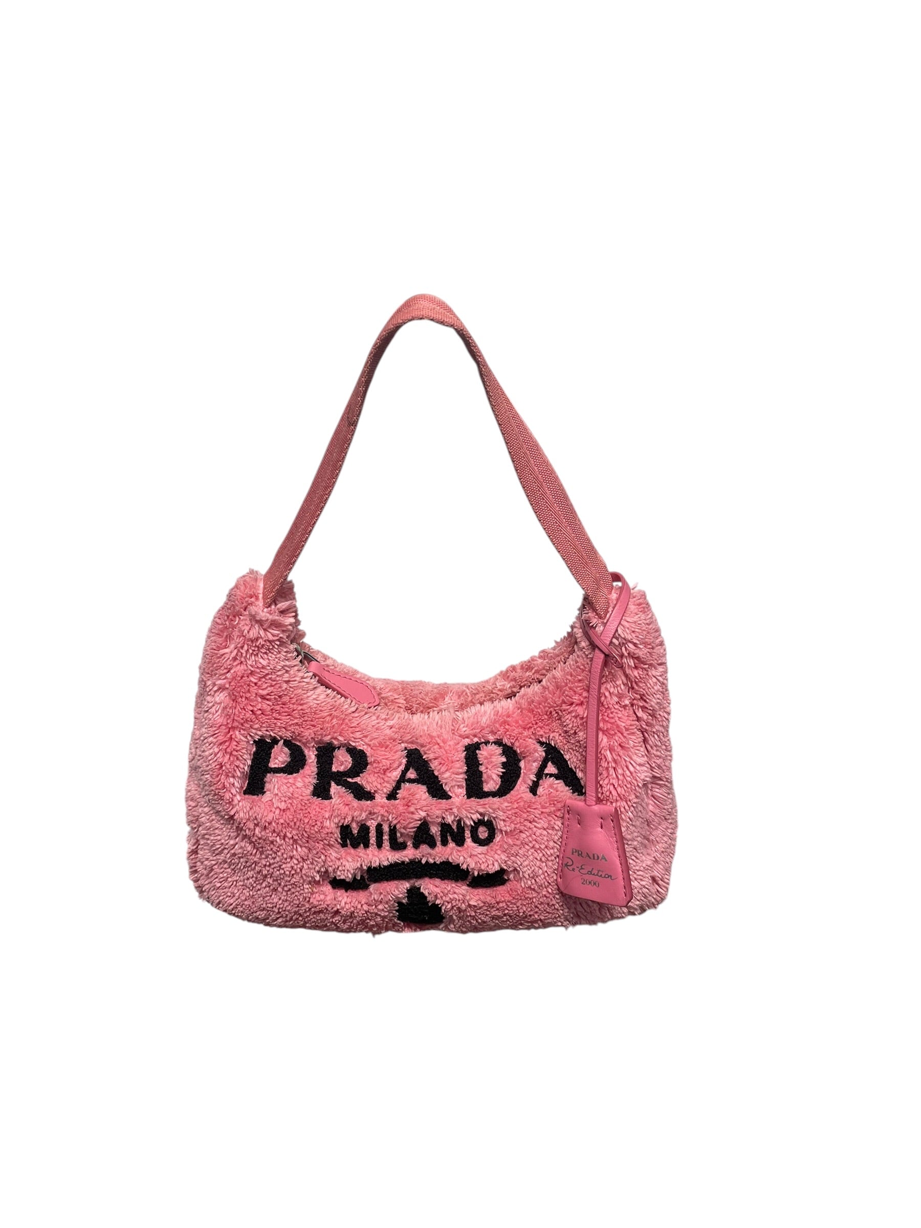 PRADA/Hand Bag/Cotton/PNK/Re-Edition 2000 Towel Bag view 1