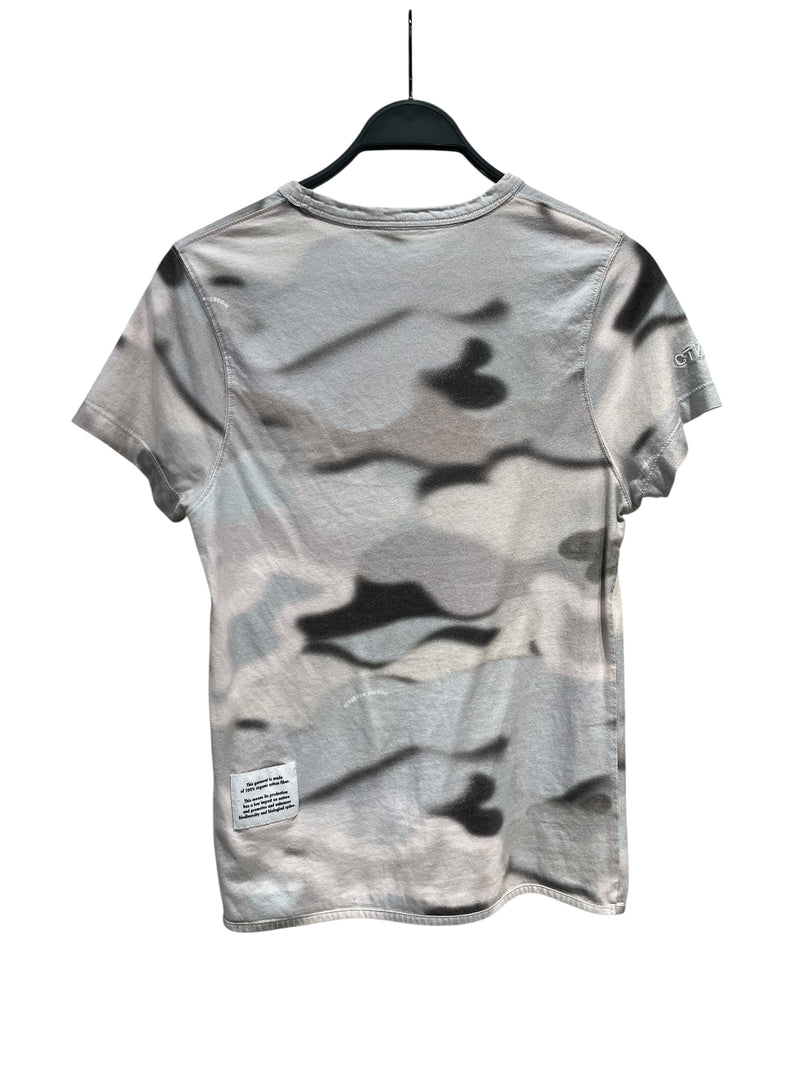 HERON PRESTON/3|4 T-Shirt/S/Camouflage/Cotton/GRY/pink letters