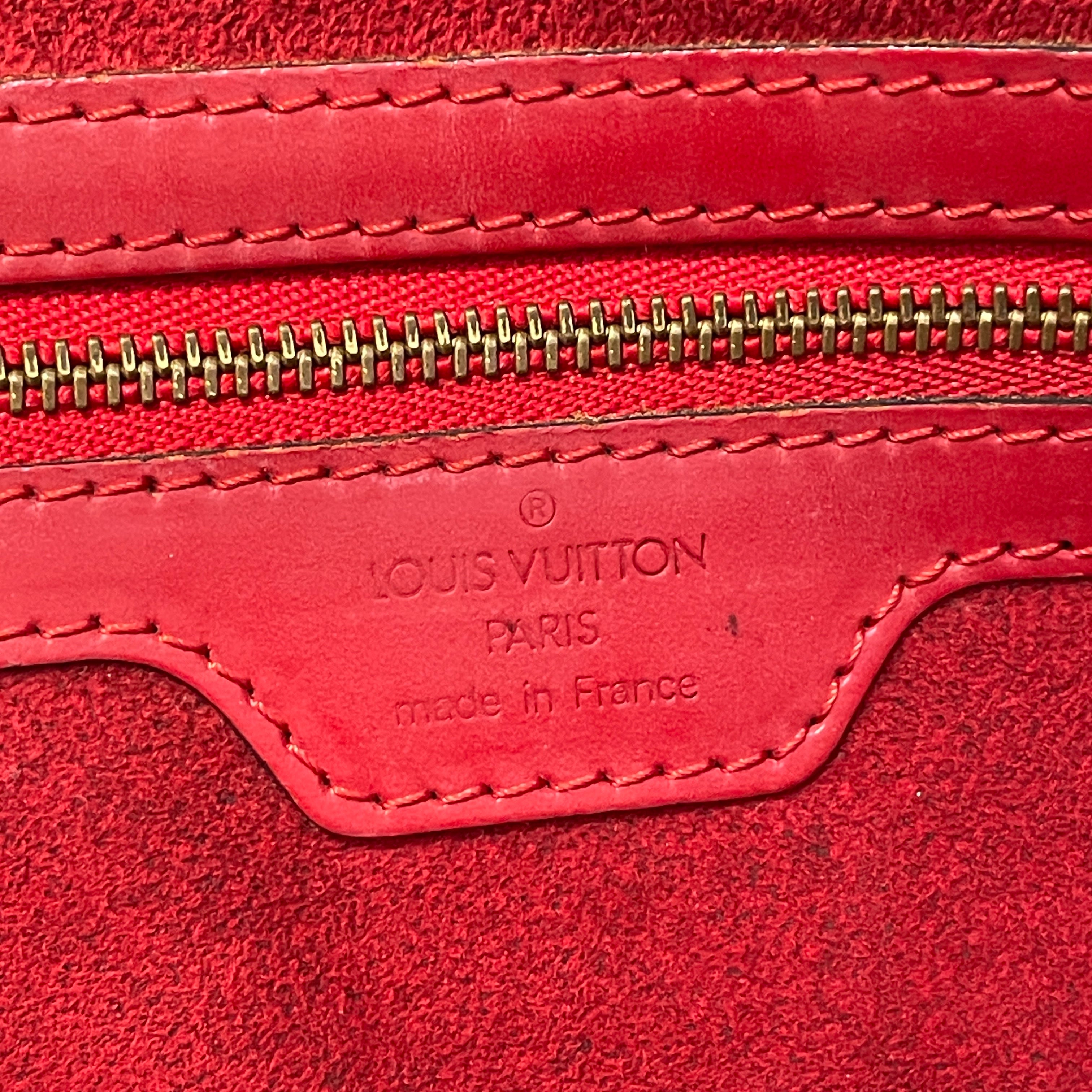 LOUIS VUITTON/Bag/Leather/RED/Epi Leather Lussac view 6