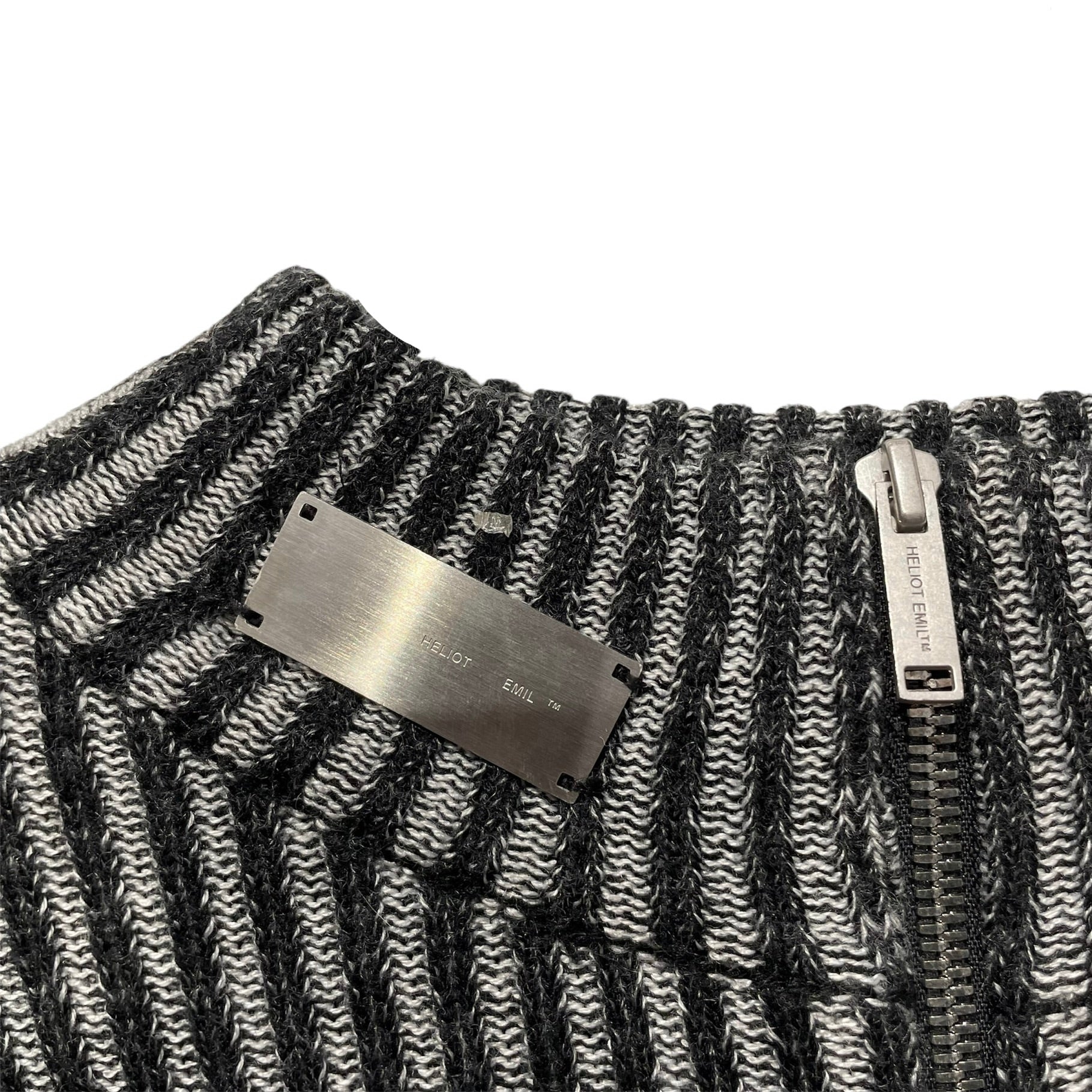HELIOT EMIL/Heavy Cardigan/L/GRY/HARDWARE ACCENTS view 3