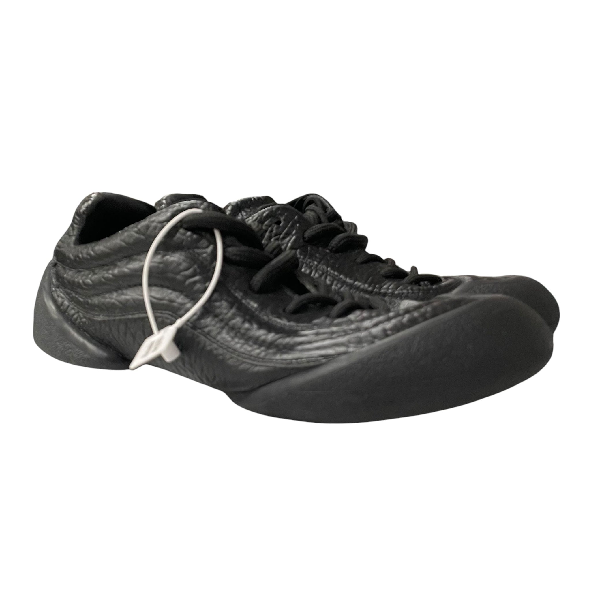 Alexander McQueen/Low-Sneakers/US 12/Leather/BLK/654593/FLEXION SNEAKERS view 1