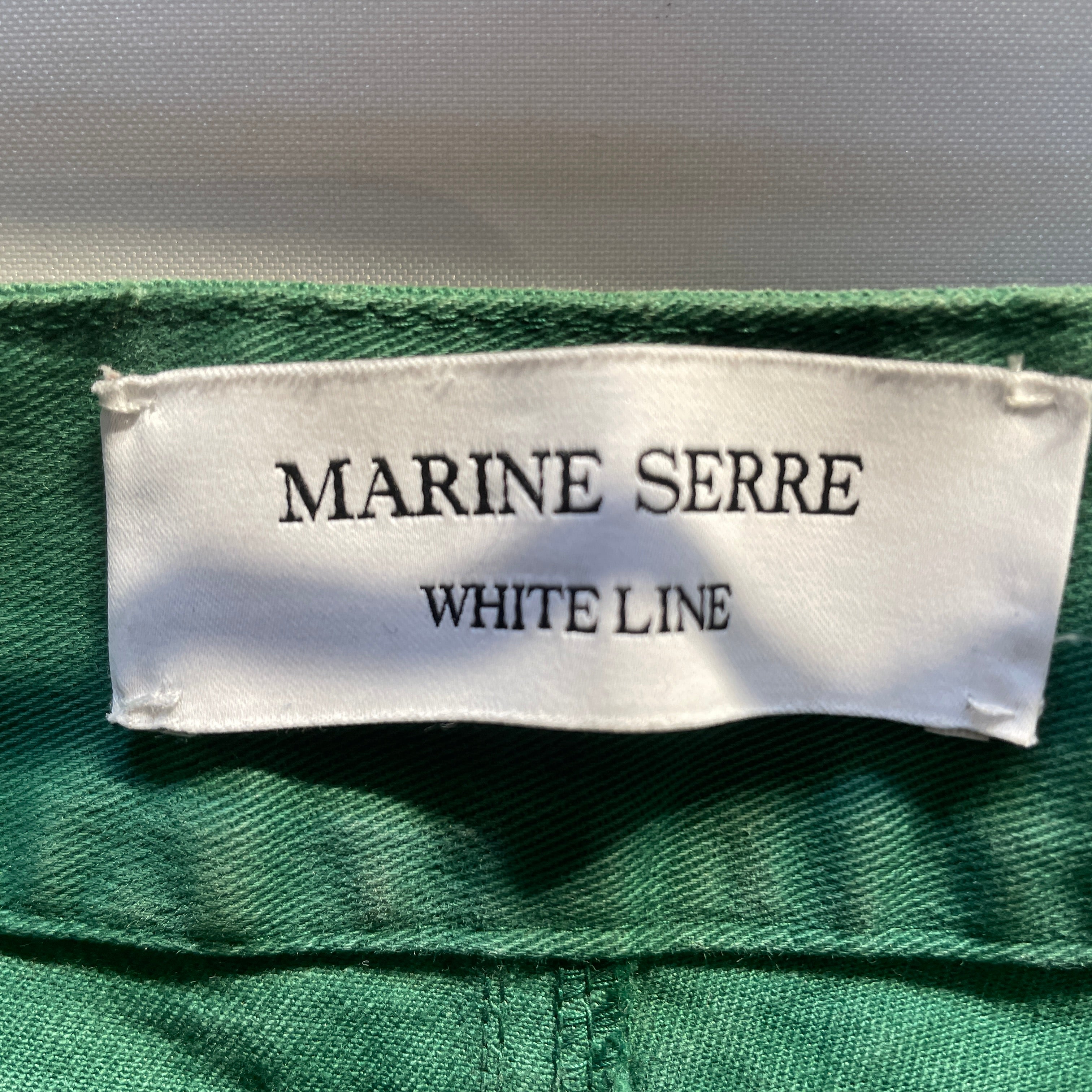 MARINE SERRE/Pants/31/Denim/GRN/ view 3
