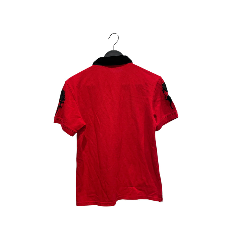 Alexander McQueen/Polo Shirt/S/Cotton/RED/