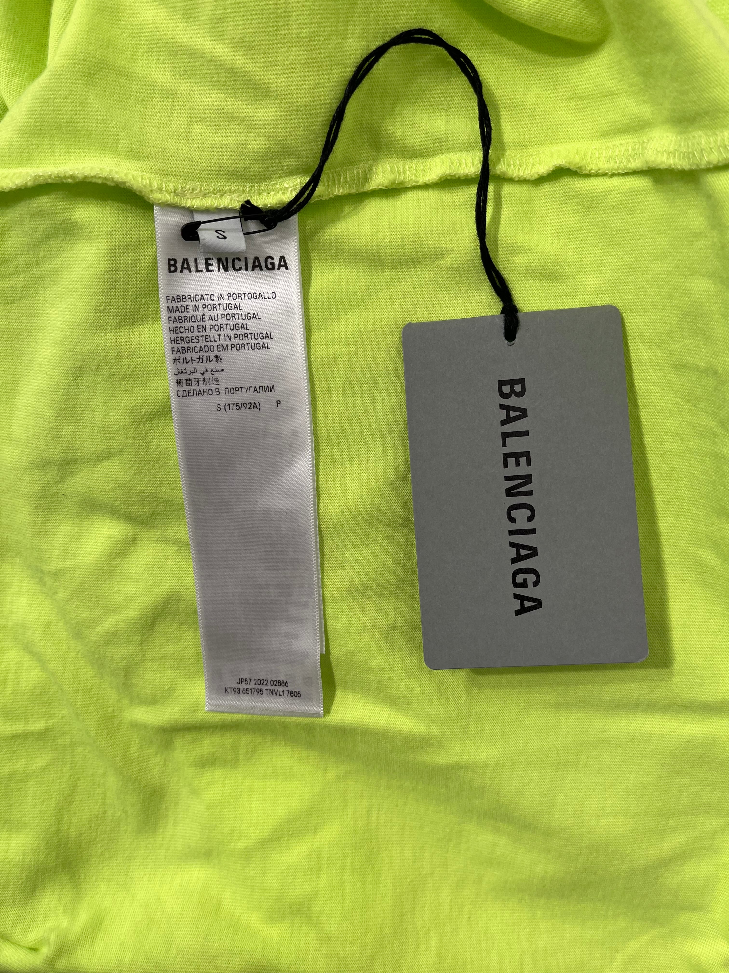 BALENCIAGA/T-Shirt/S/Cotton/GRN/CAPS VINTAGE LOGO TEE view 4