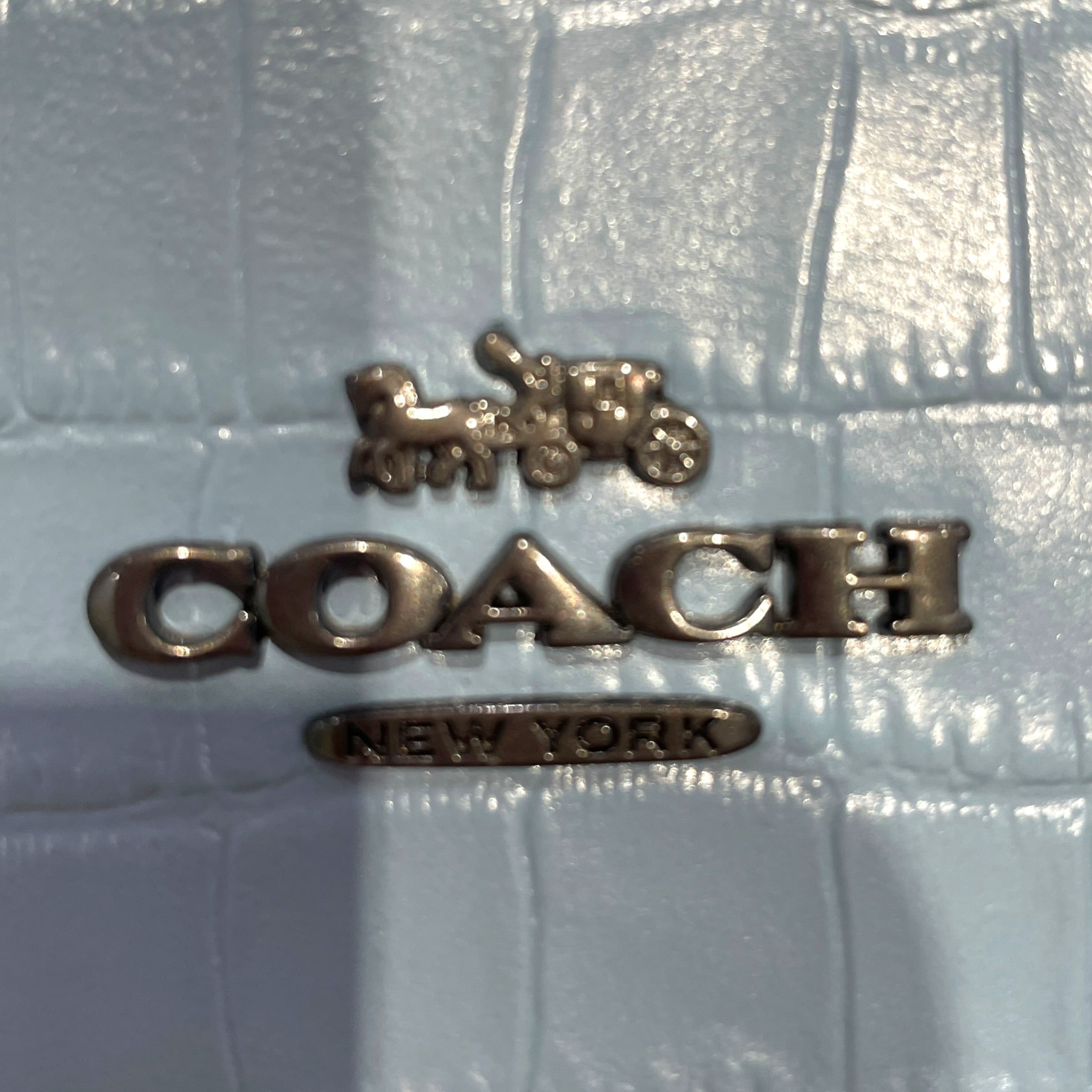 COACH/Cross Body Bag/Animal Pattern/Leather/IDG/Slim Crossbody Crocodile view 5