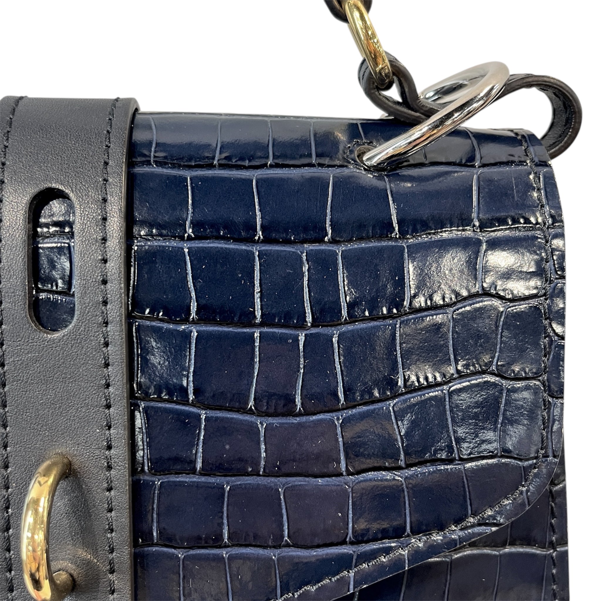 Chloe/Hand Bag/Animal Pattern/Leather/NVY/Aby Day Bag Medium view 6